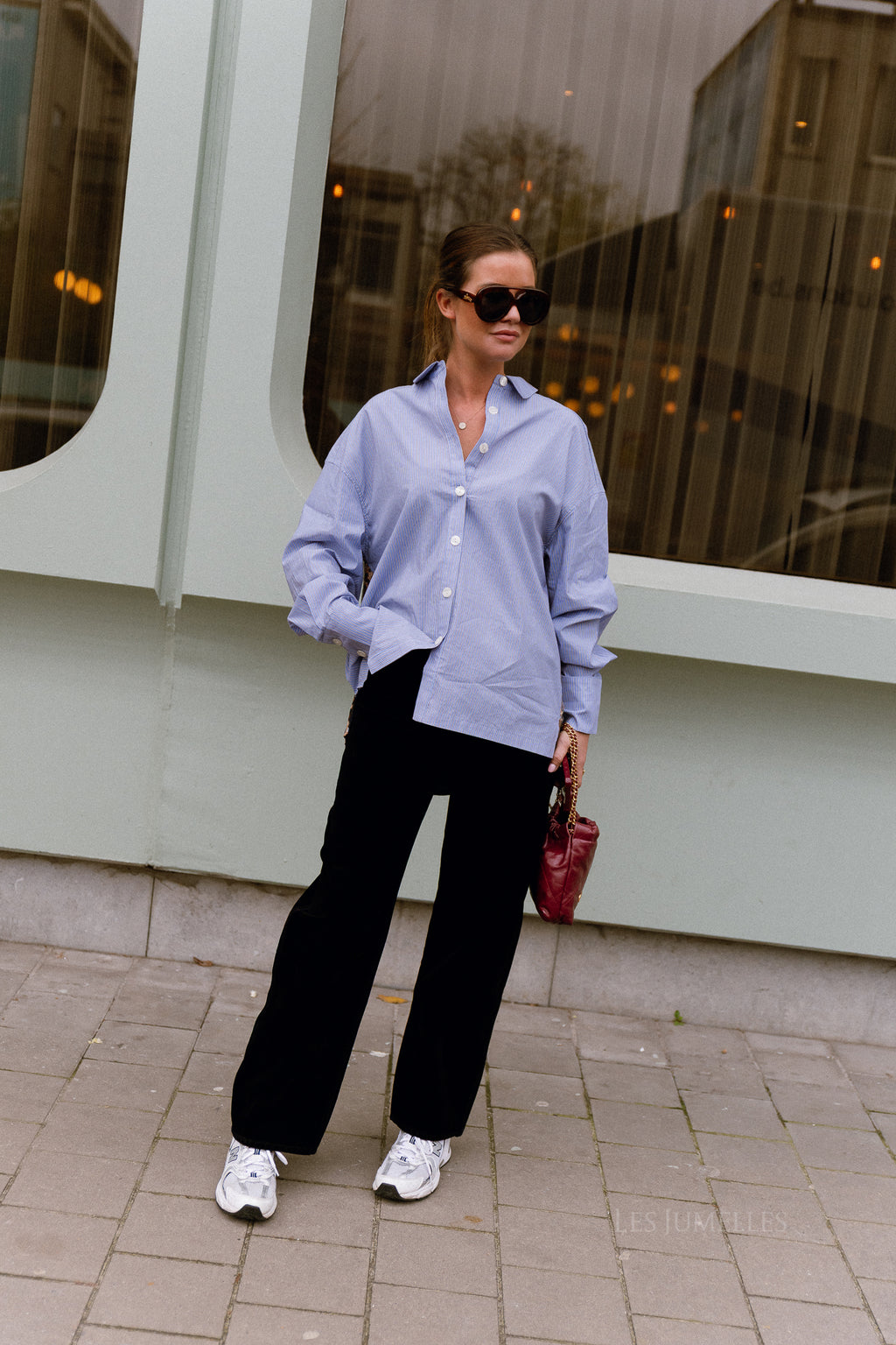 Yelena-Hemd Stripe/Lexie Leopard