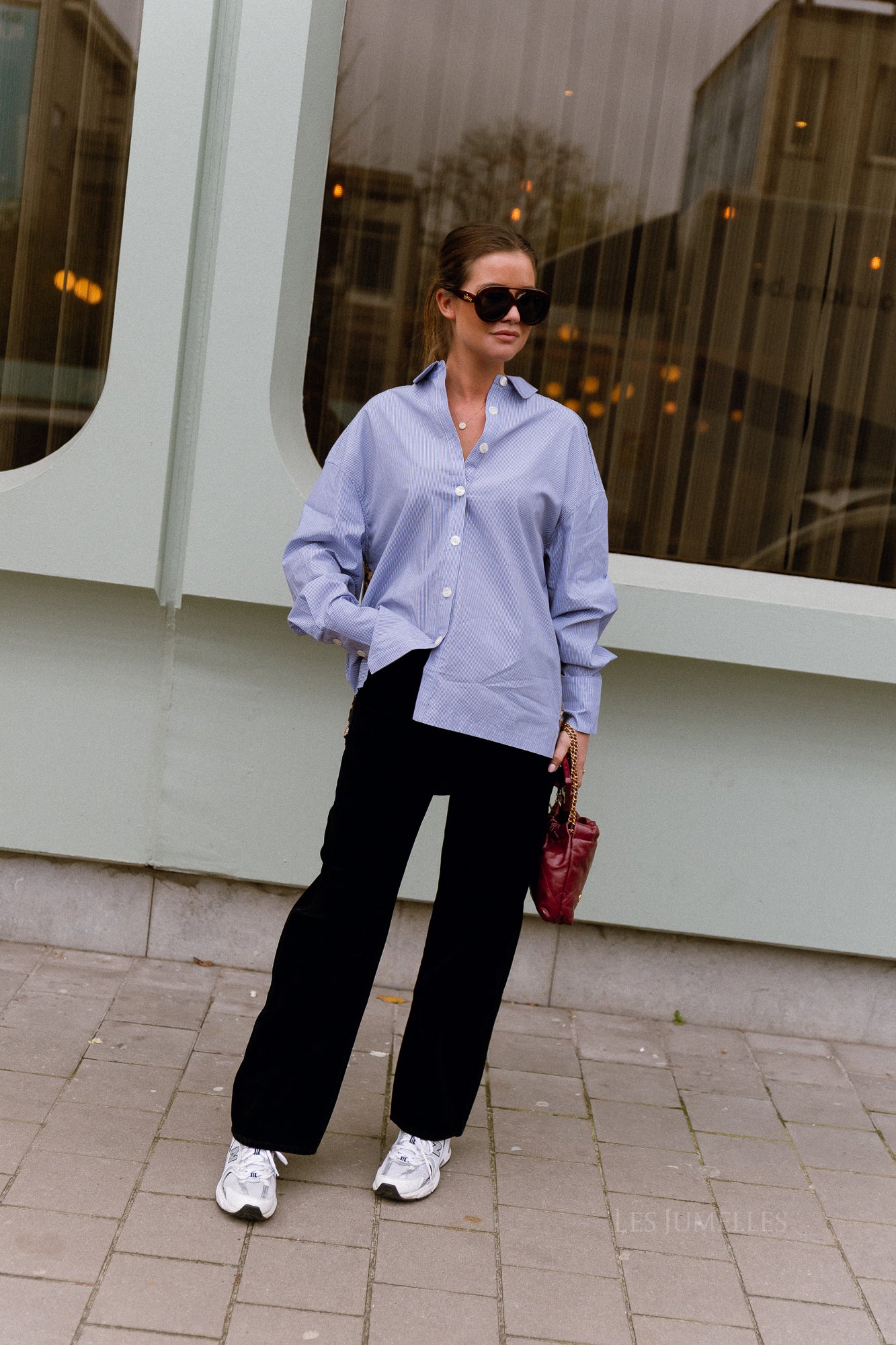 Yelena-Hemd Stripe/Lexie Leopard