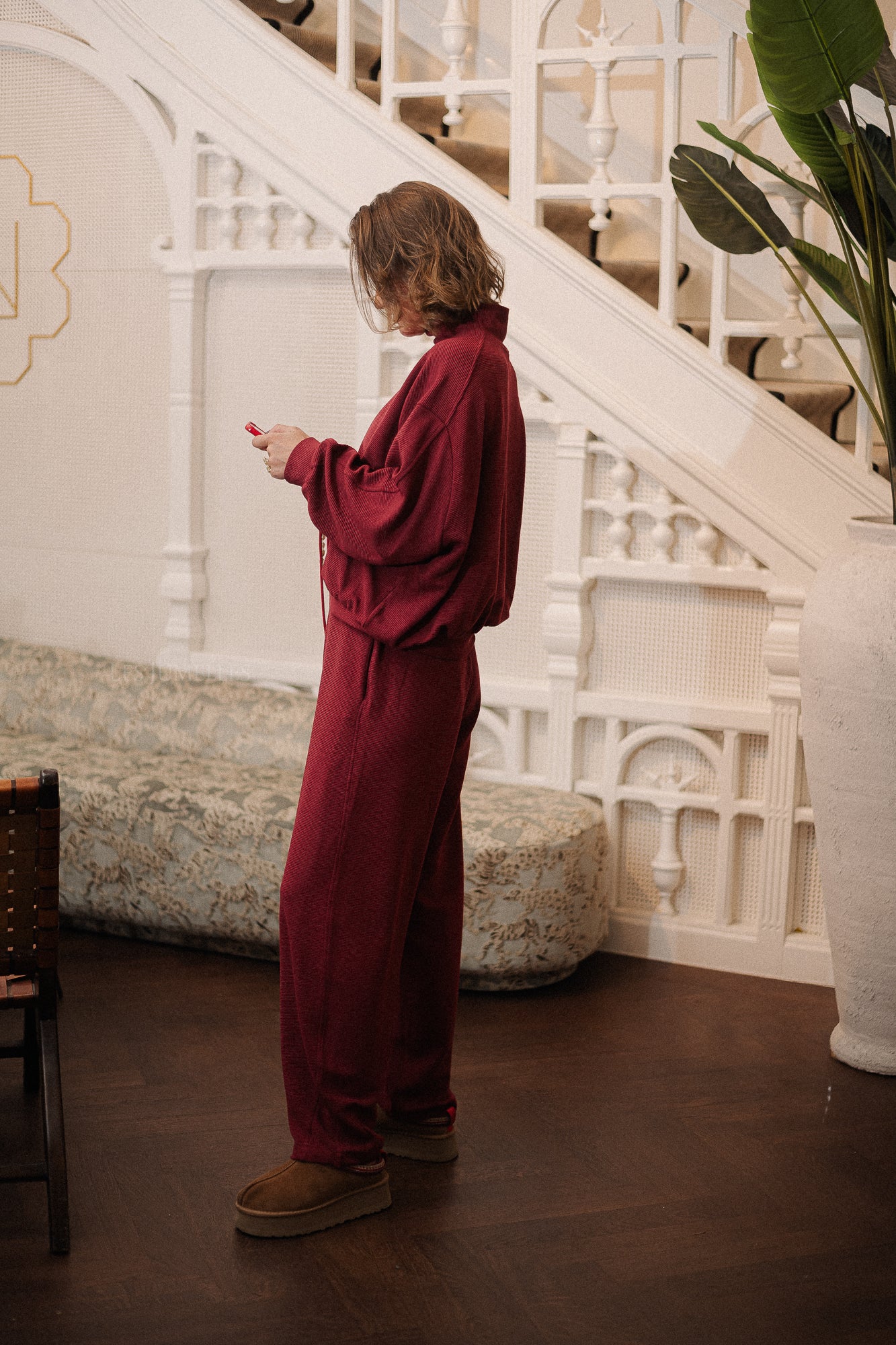 Romy pants burgundy