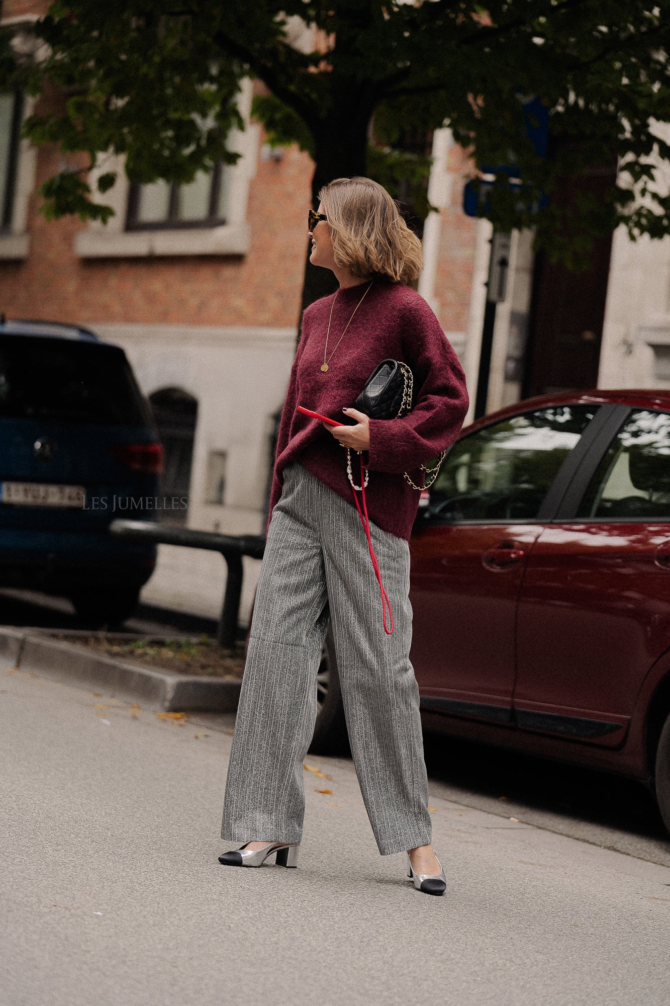 Pantalon YASKamo HW noir/argent