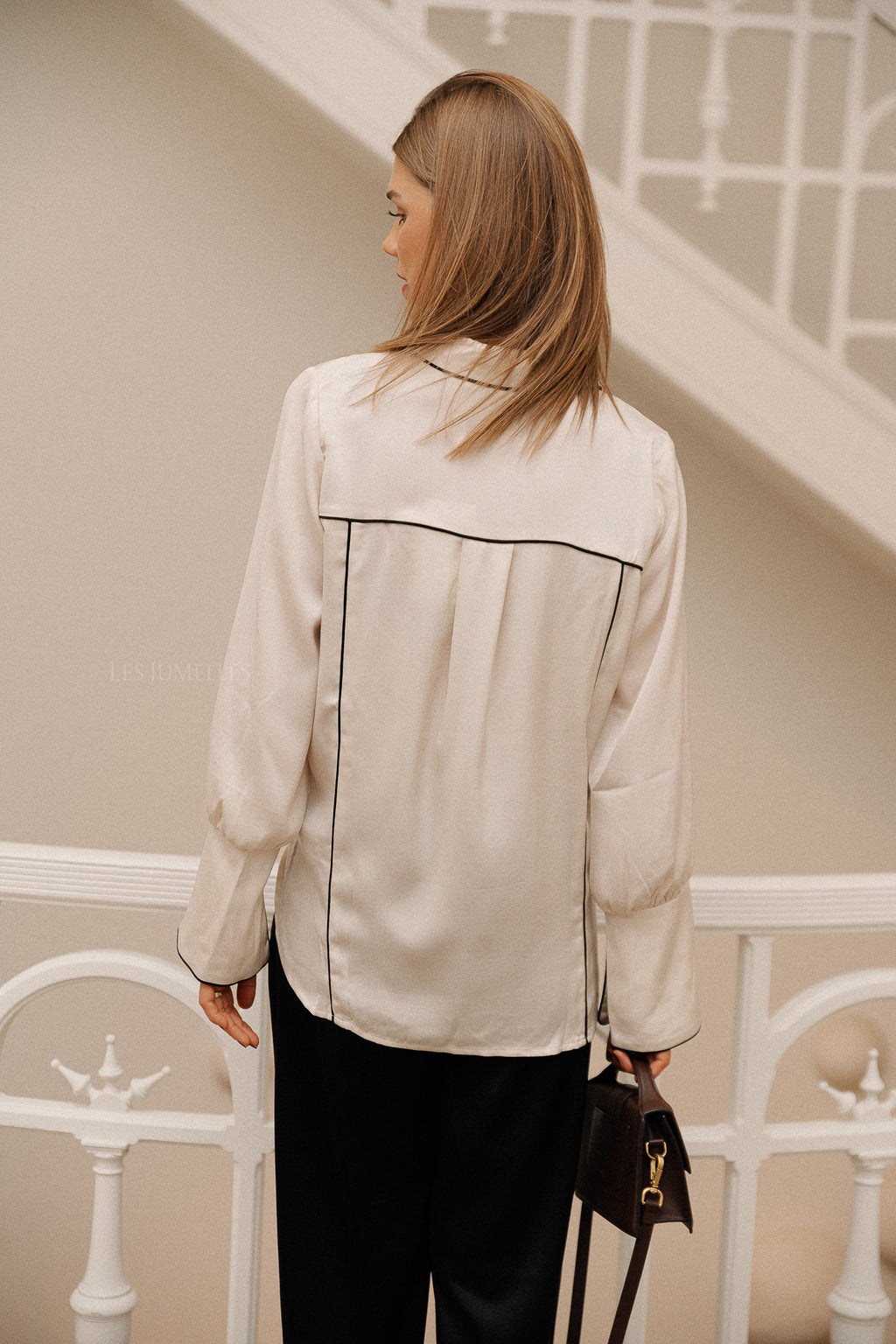 VISalla LS contrast shirt birch