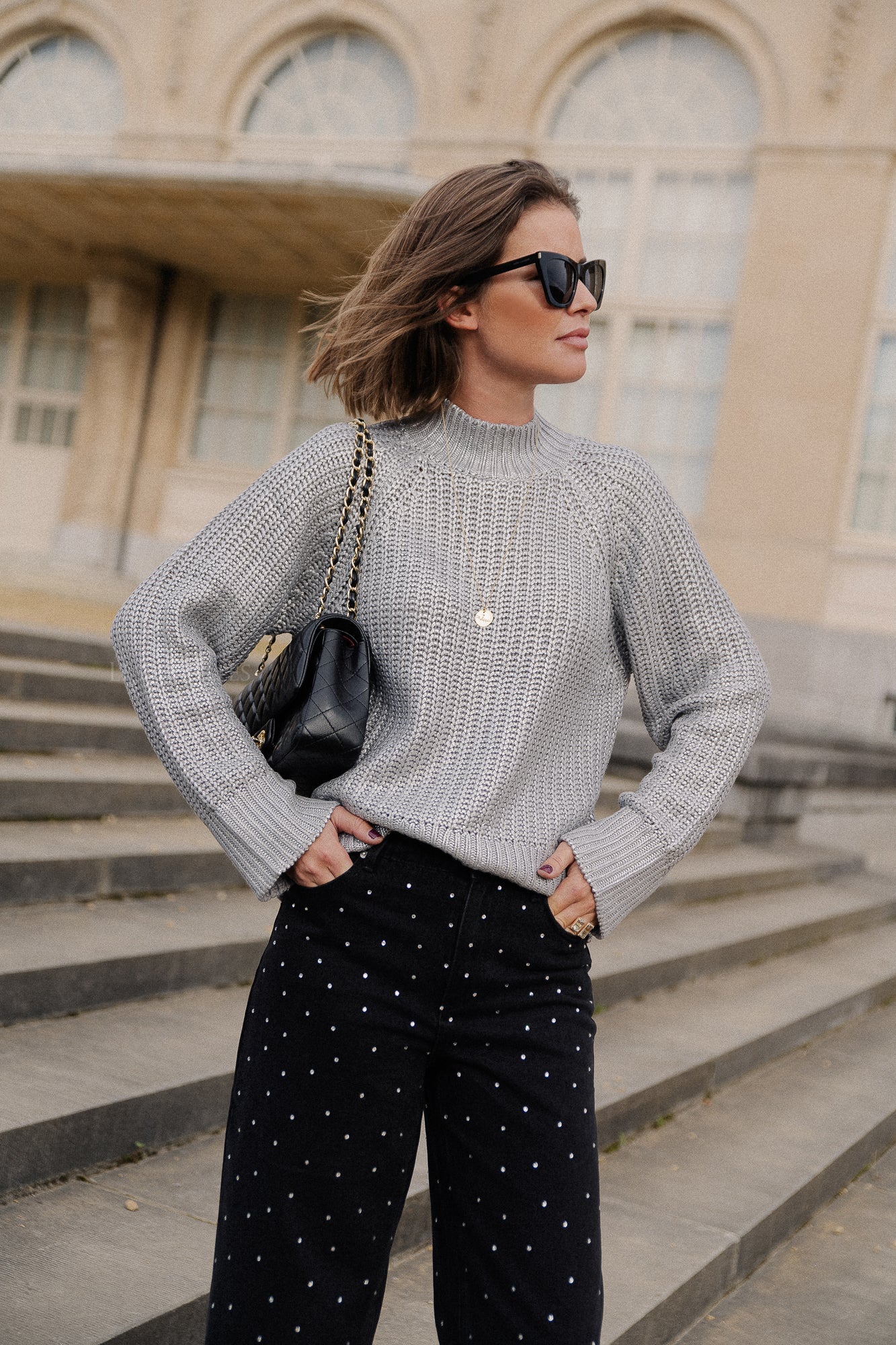 Pull en tricot YASMarissi LS alliage/argent