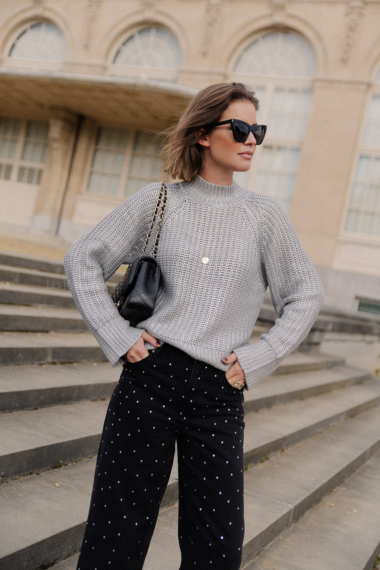 Pull en tricot YASMarissi LS alliage/argent