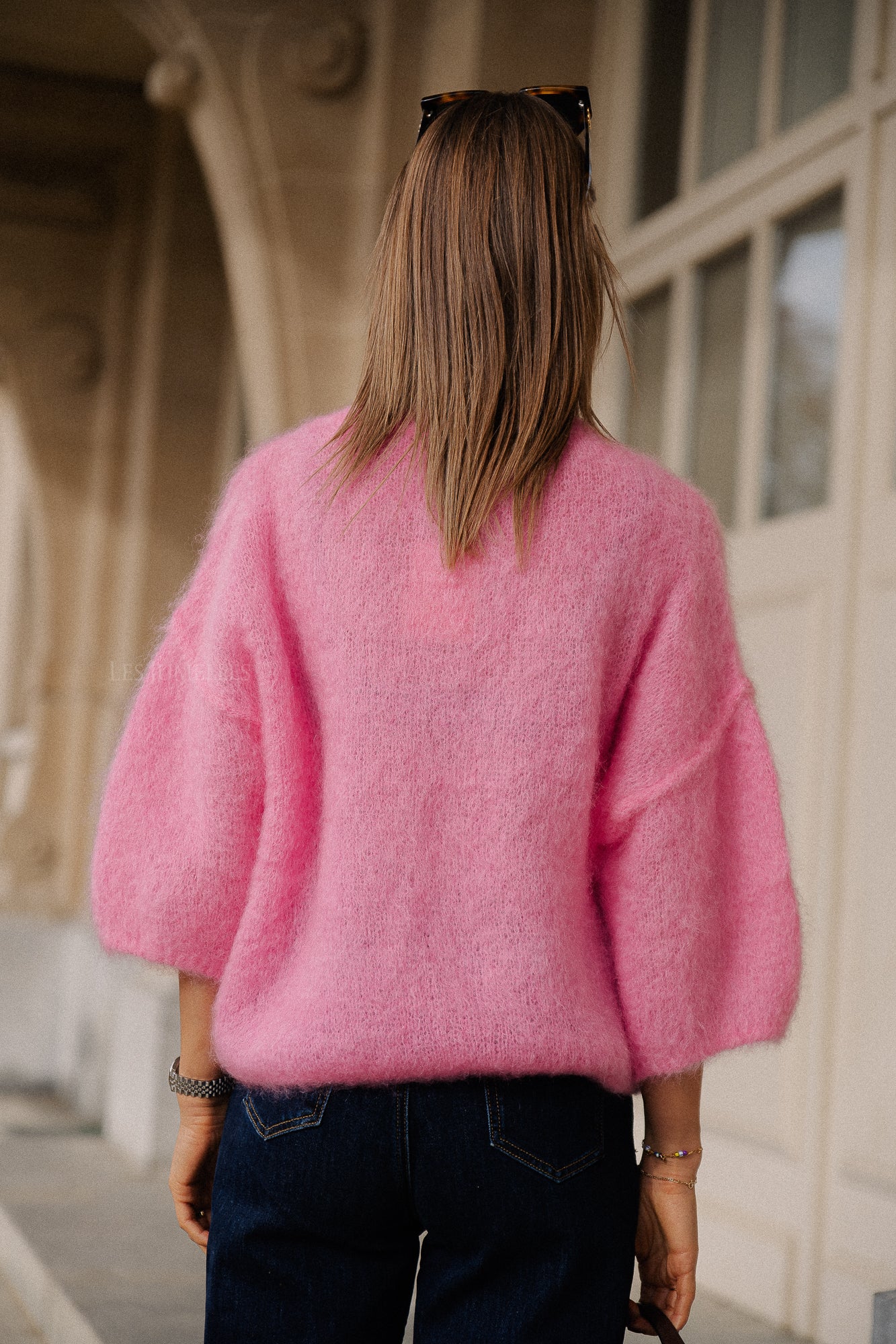 Nova mohair trui roze