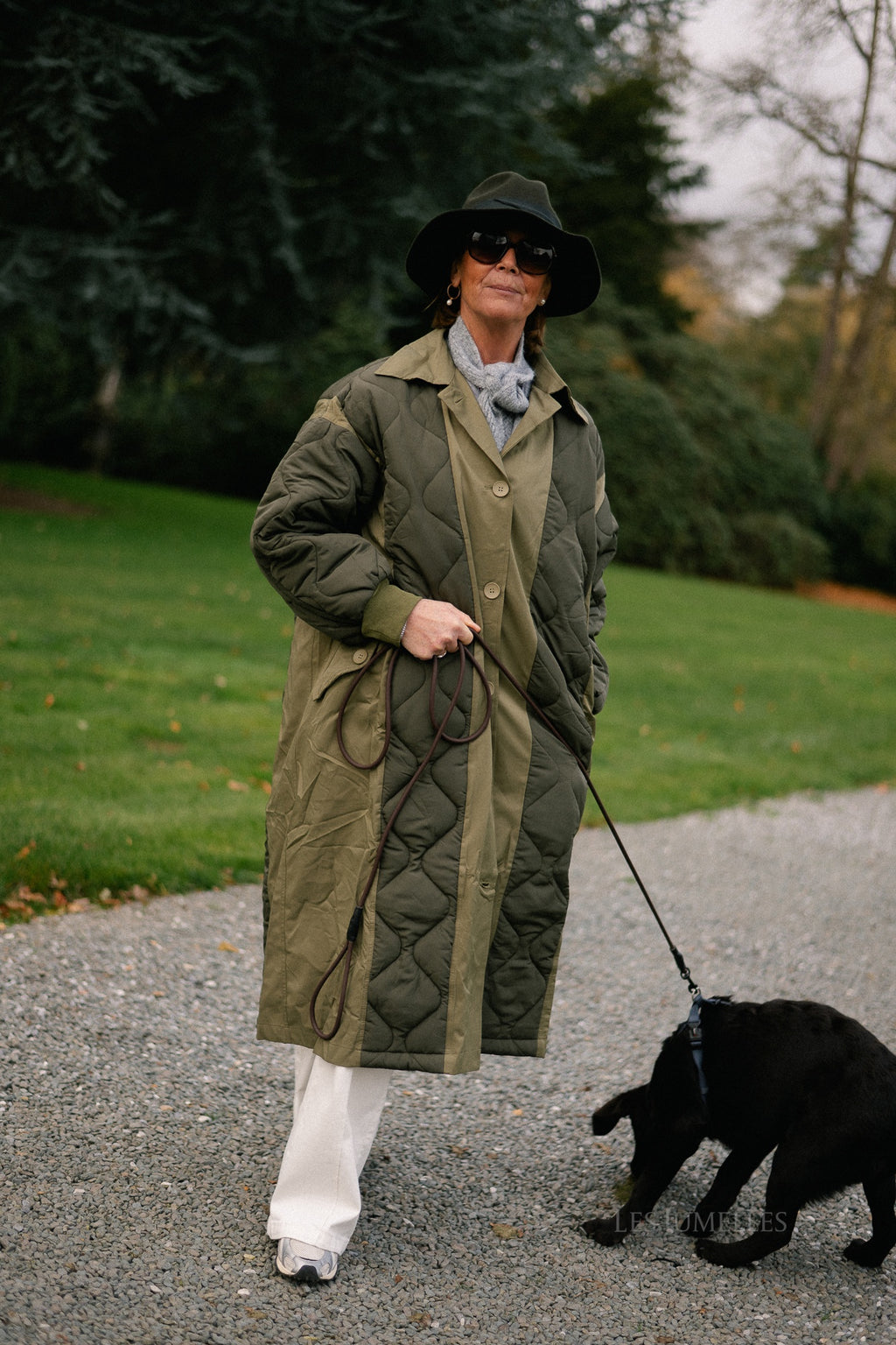 Jane gewatteerde jas kaki