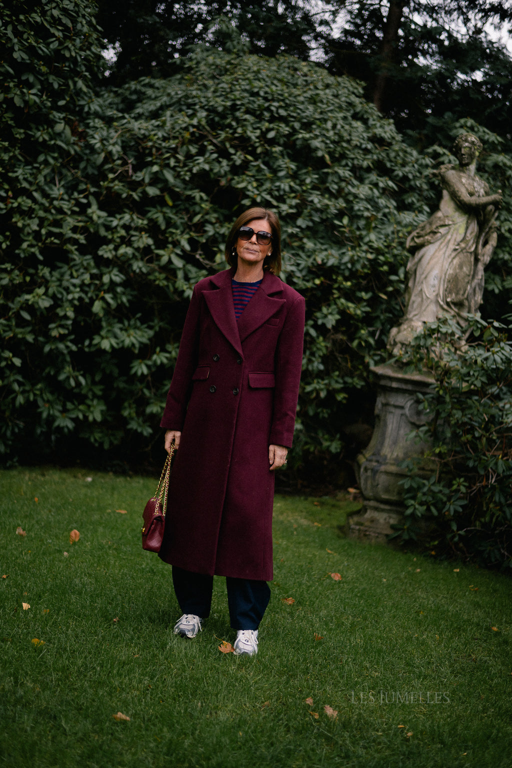 YASRoyla wool blend long coat port royale