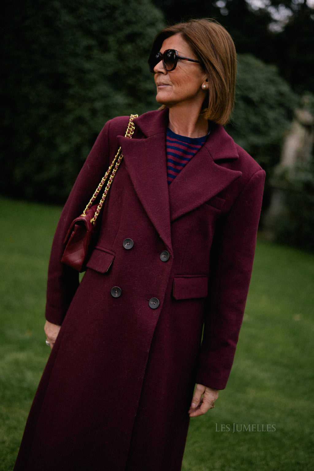 YASRoyla wool blend long coat port royale