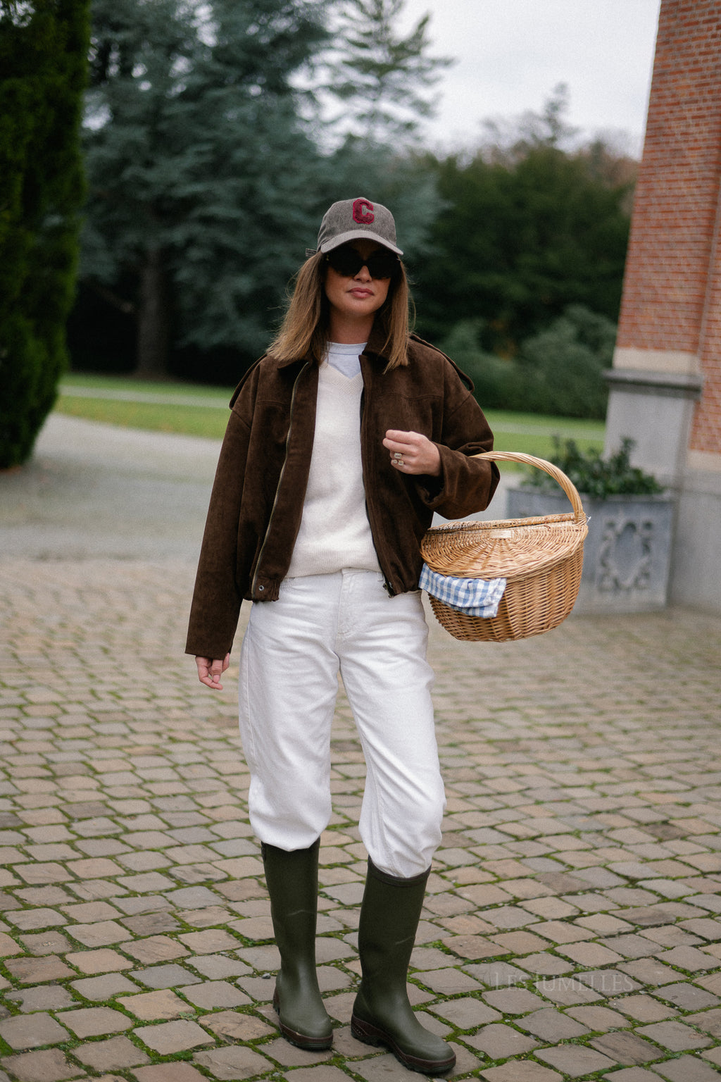 Aurora suede jacket dark brown