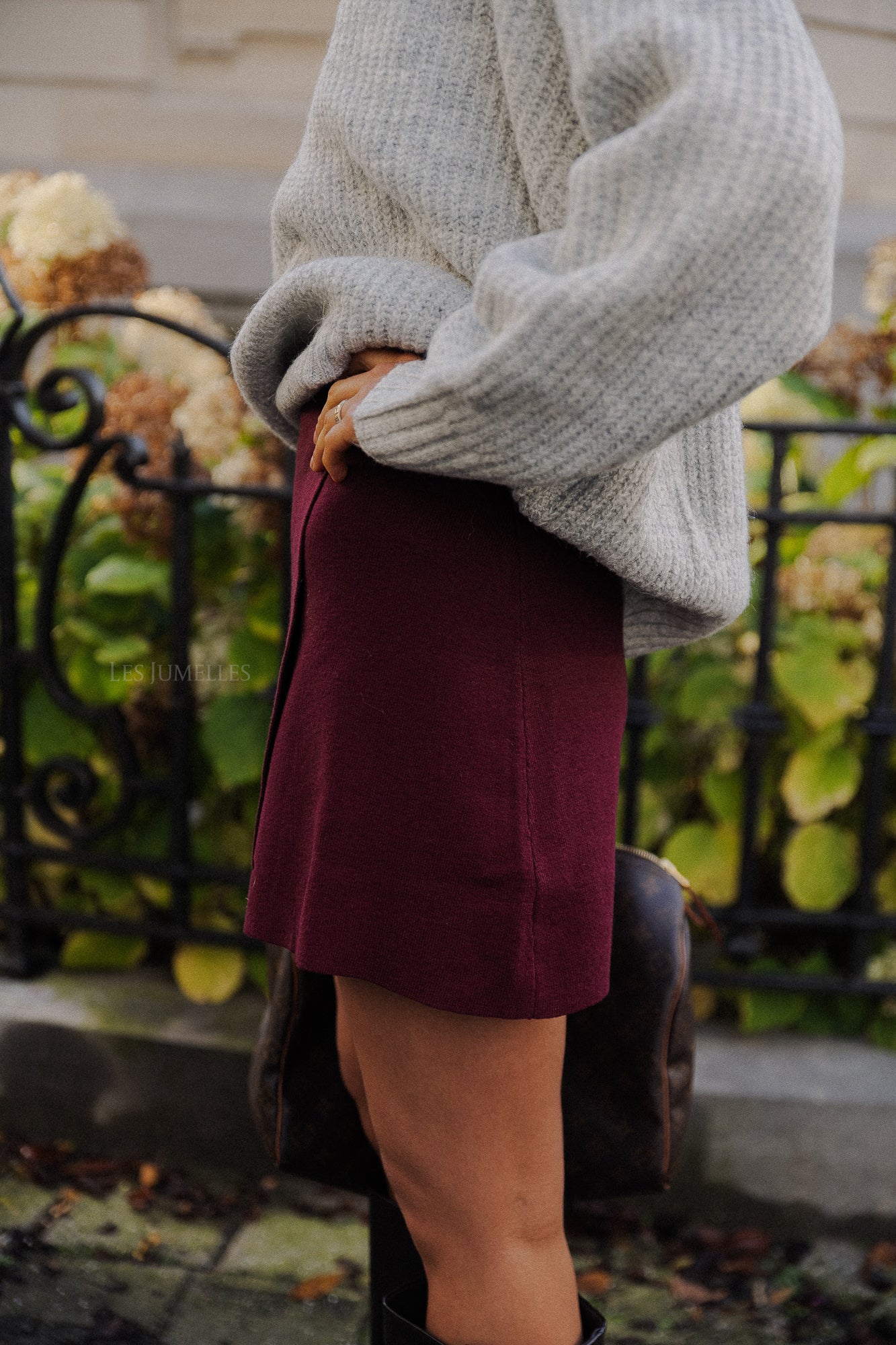 Francisca knit skirt zinfandel