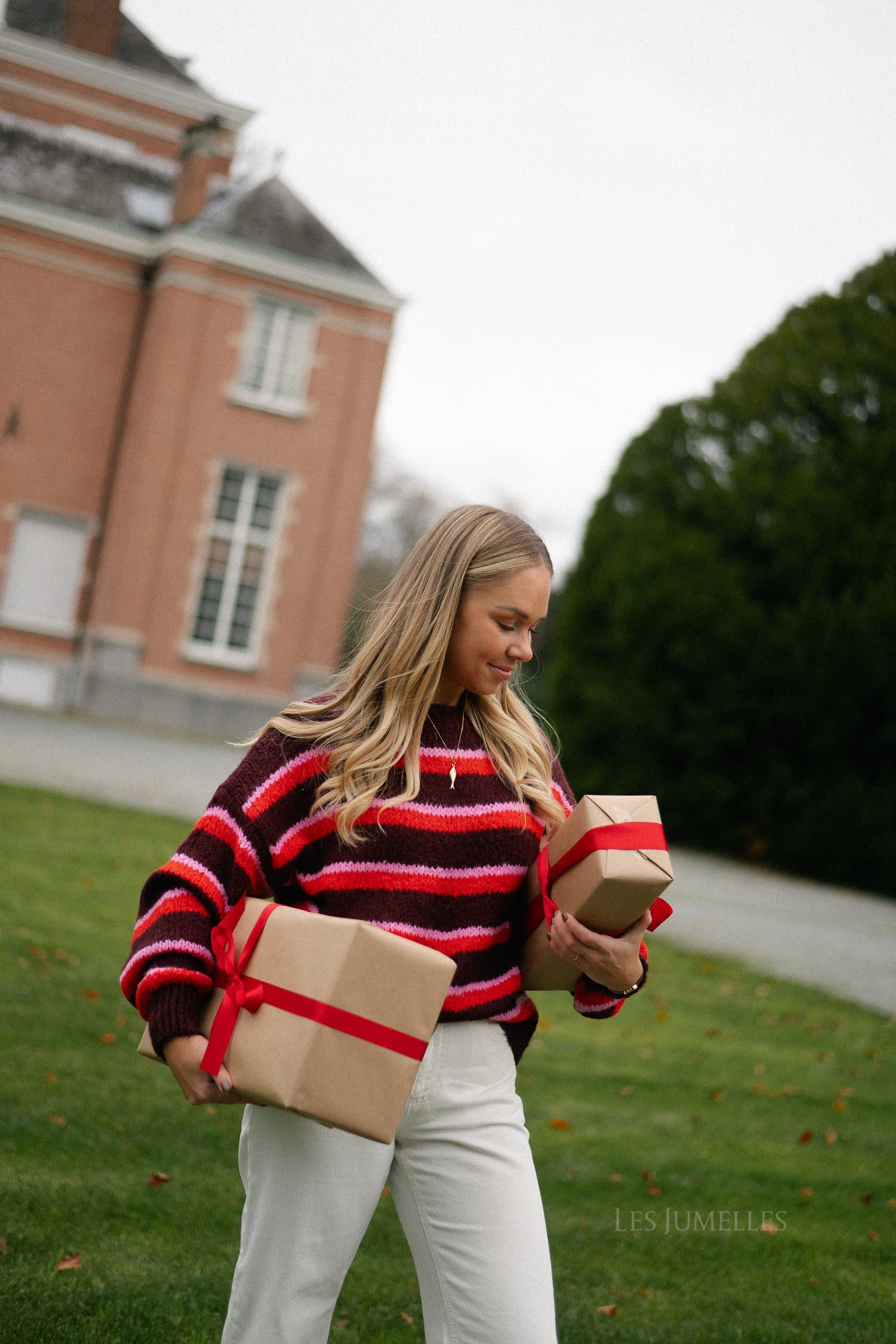 Thea gestreepte trui multicolor