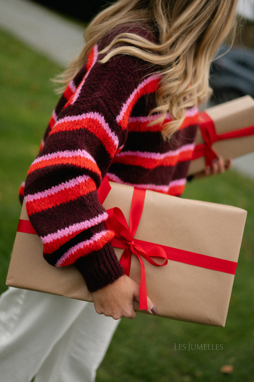 Thea gestreepte trui multicolor