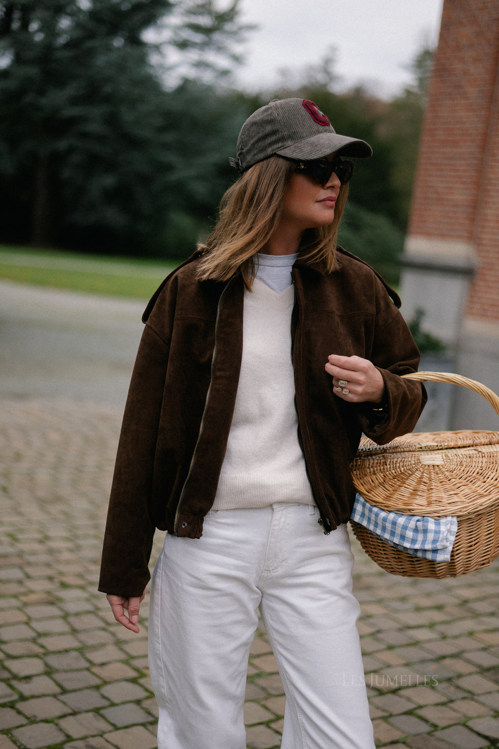 Aurora suede jacket dark brown