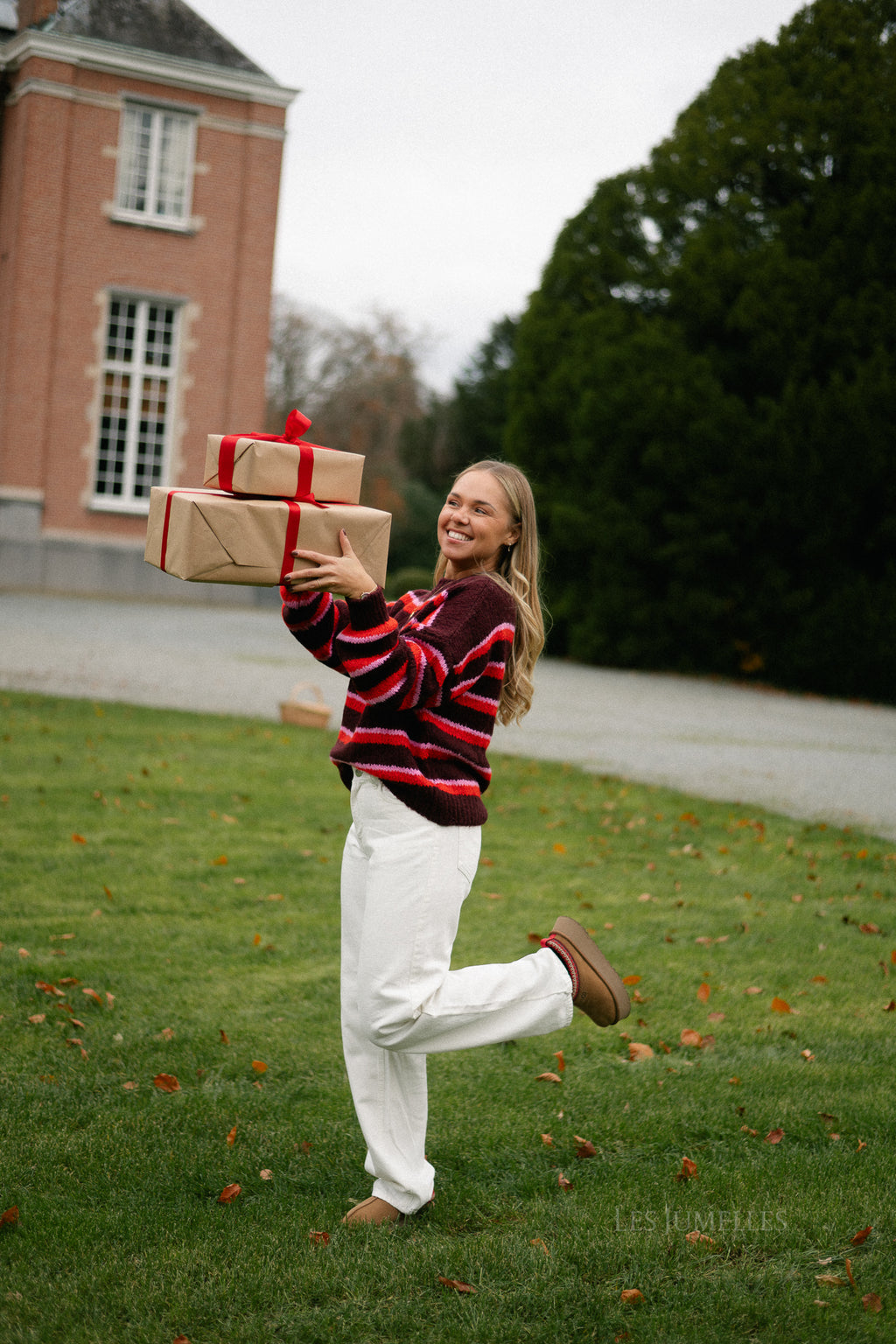 Thea gestreepte trui multicolor