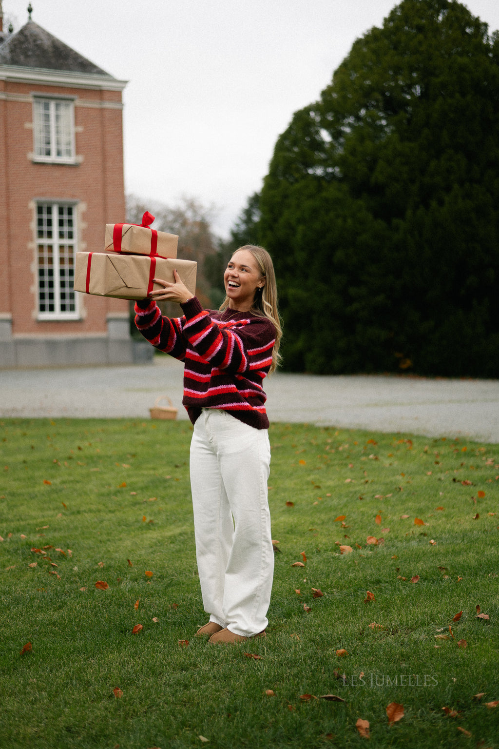 Thea gestreepte trui multicolor