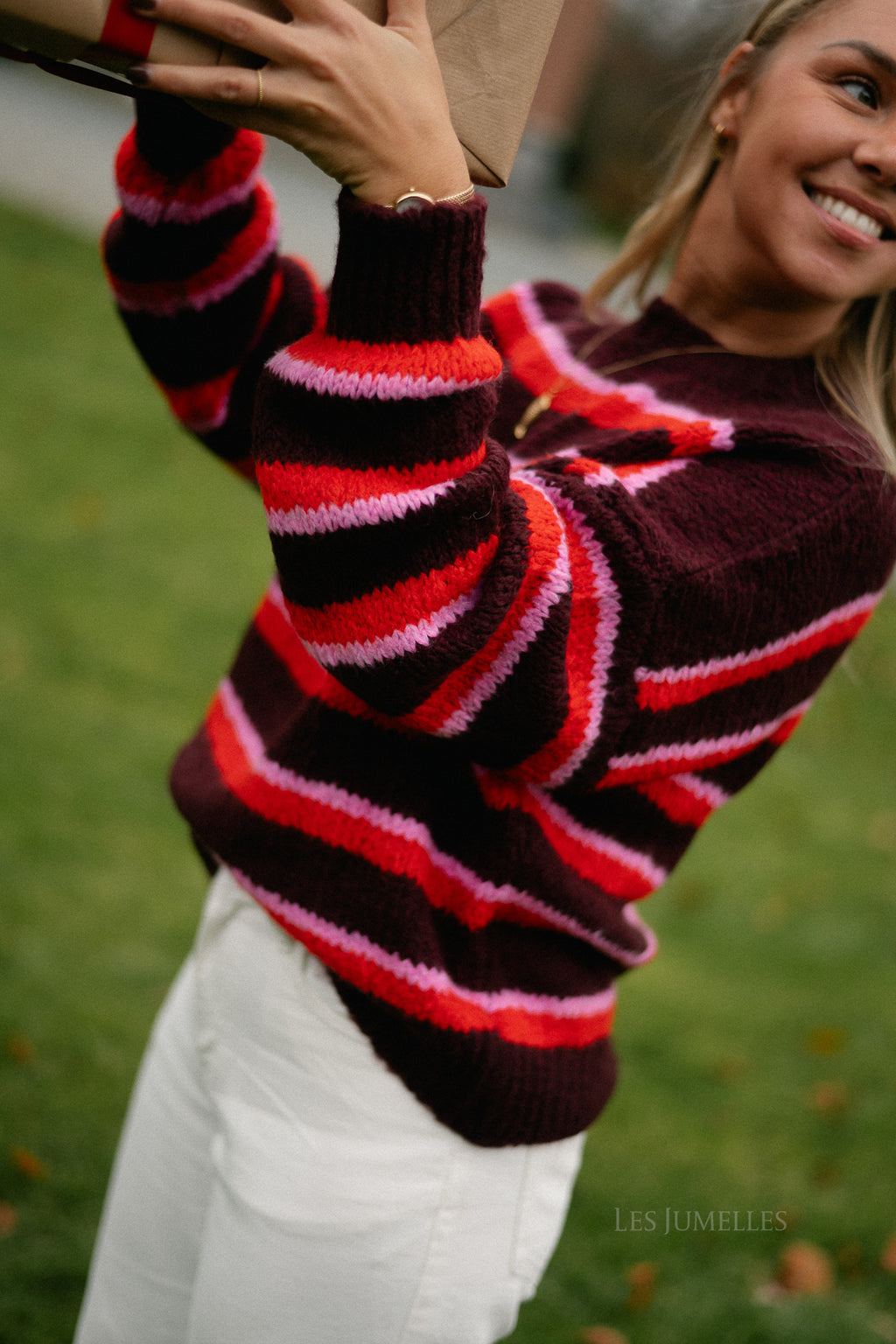 Thea gestreepte trui multicolor