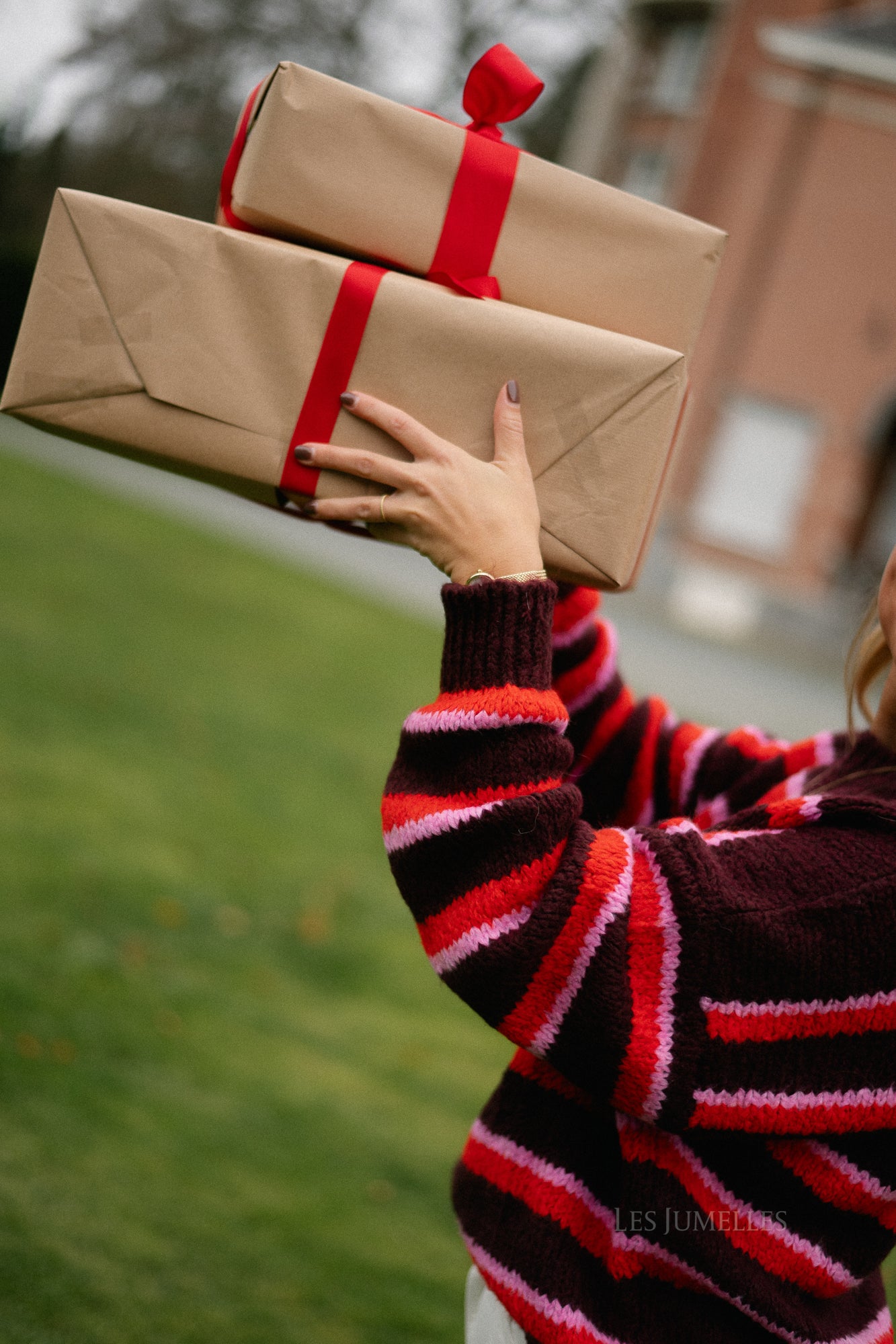 Thea gestreepte trui multicolor