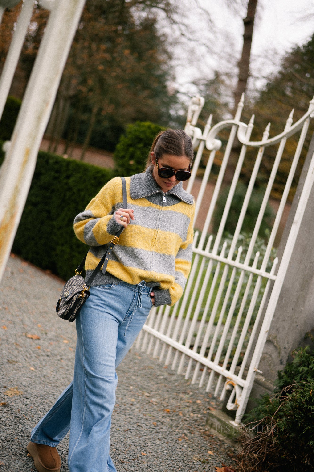 OBJRosie MW wijde jeans lichtblauwe denim