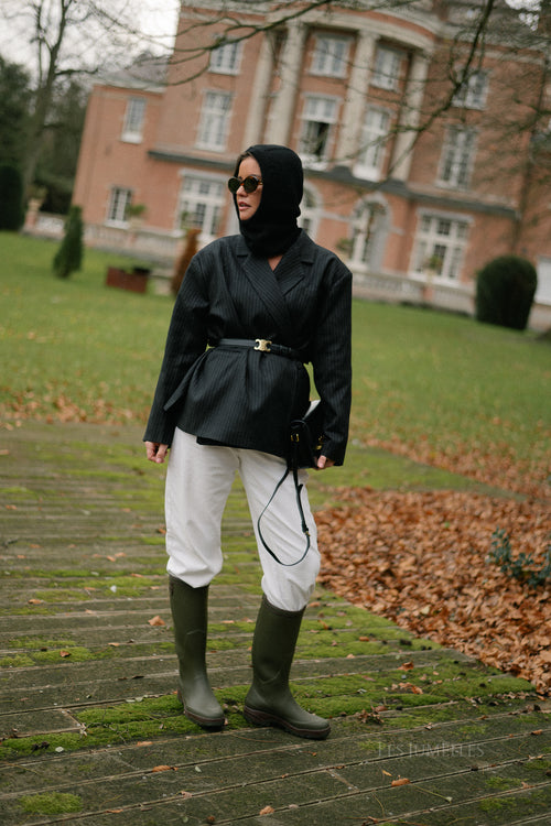 Chloe pinstriped blazer zwart