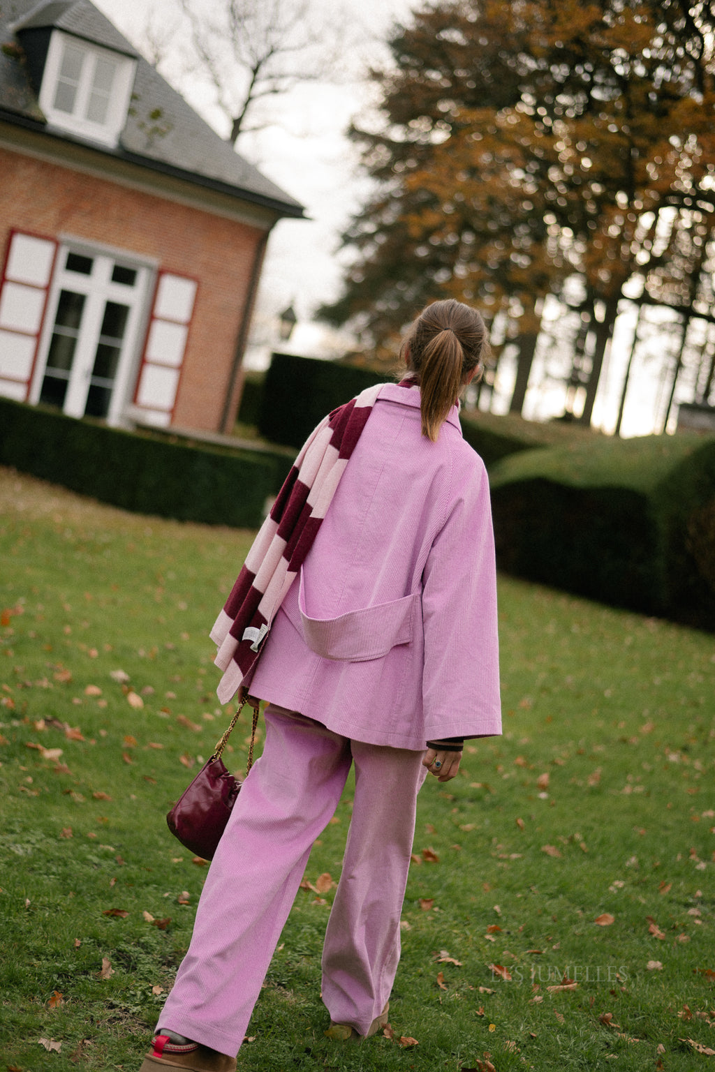 Norma wide velvet pants orchid