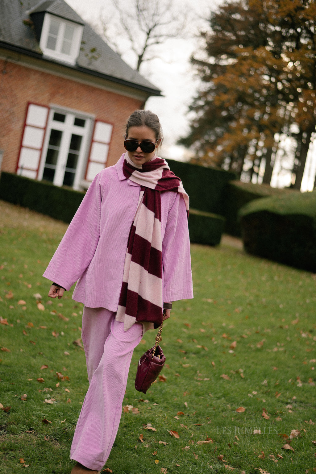 Norma wide velvet pants orchid