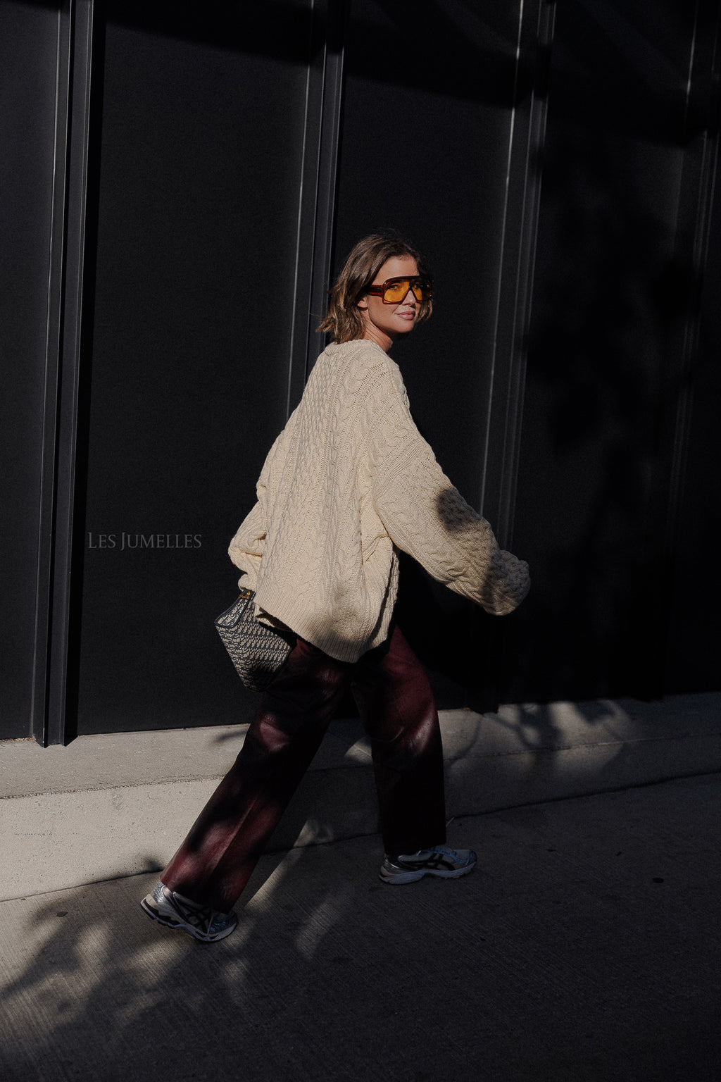 Pull oversize en maille Edith écru