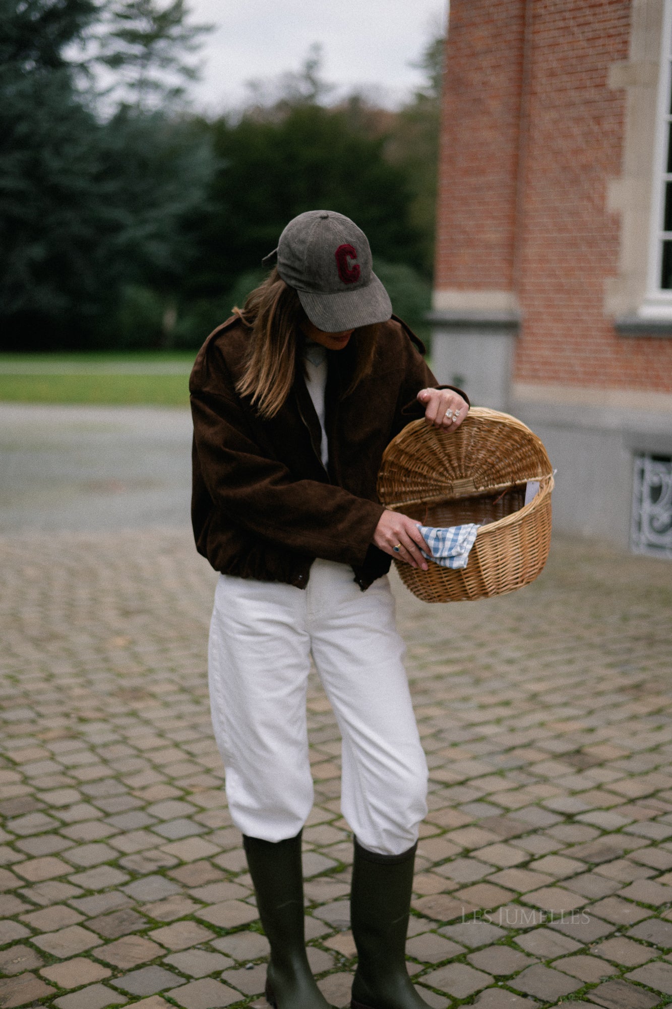 Veste en daim Aurora marron foncé