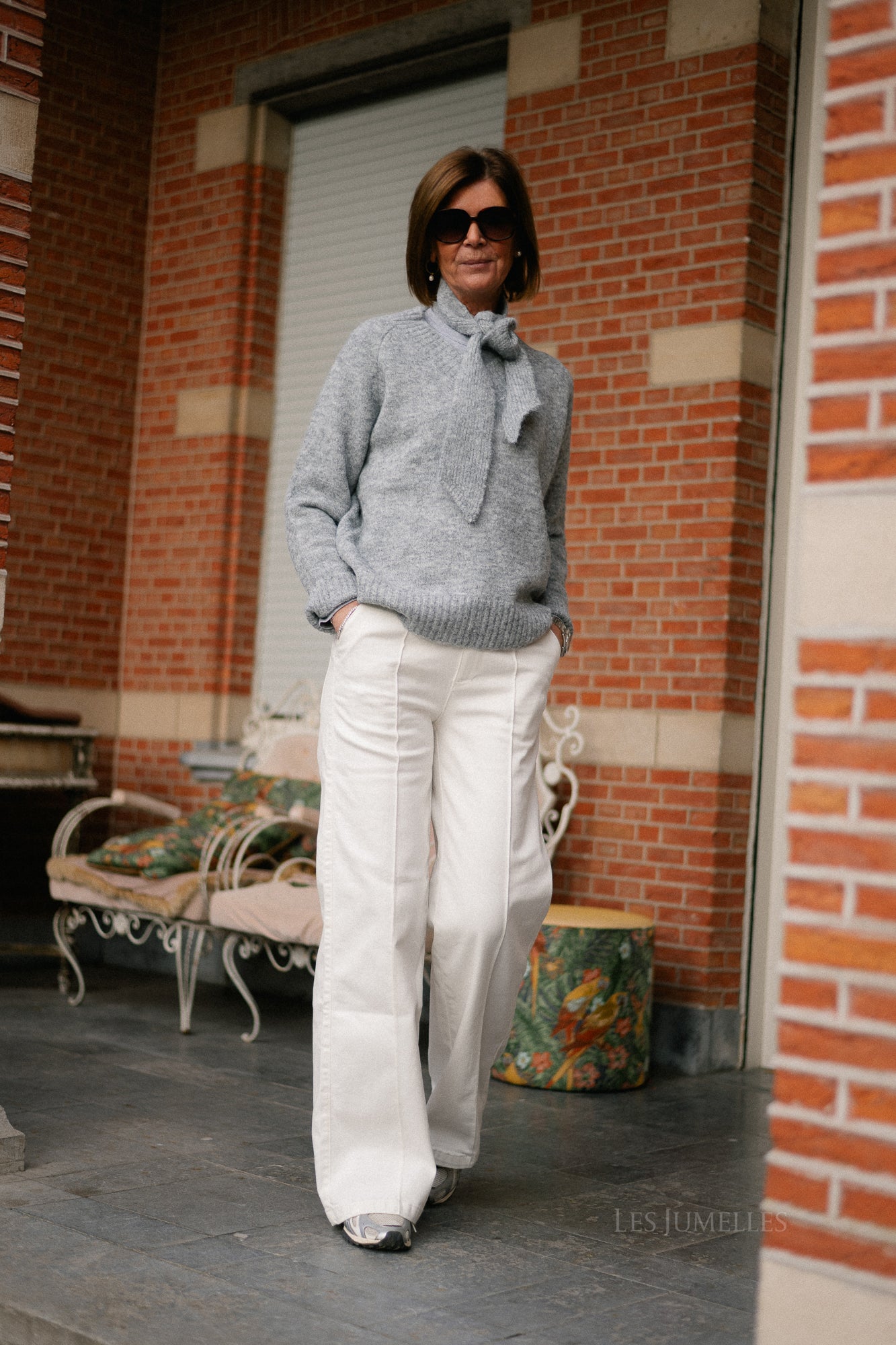 Julia trui grijs melange