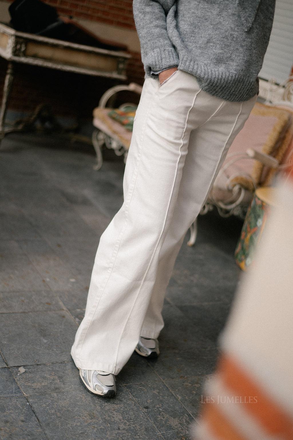 CariSW mid jeans off white