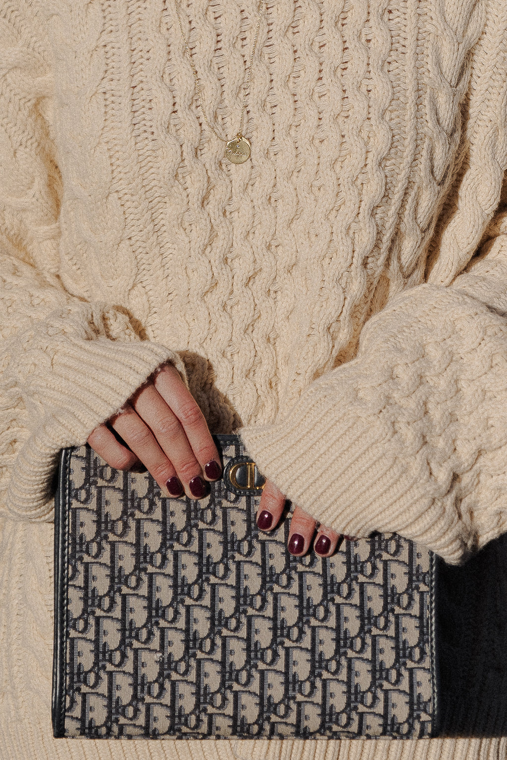 Pull oversize en maille Edith écru