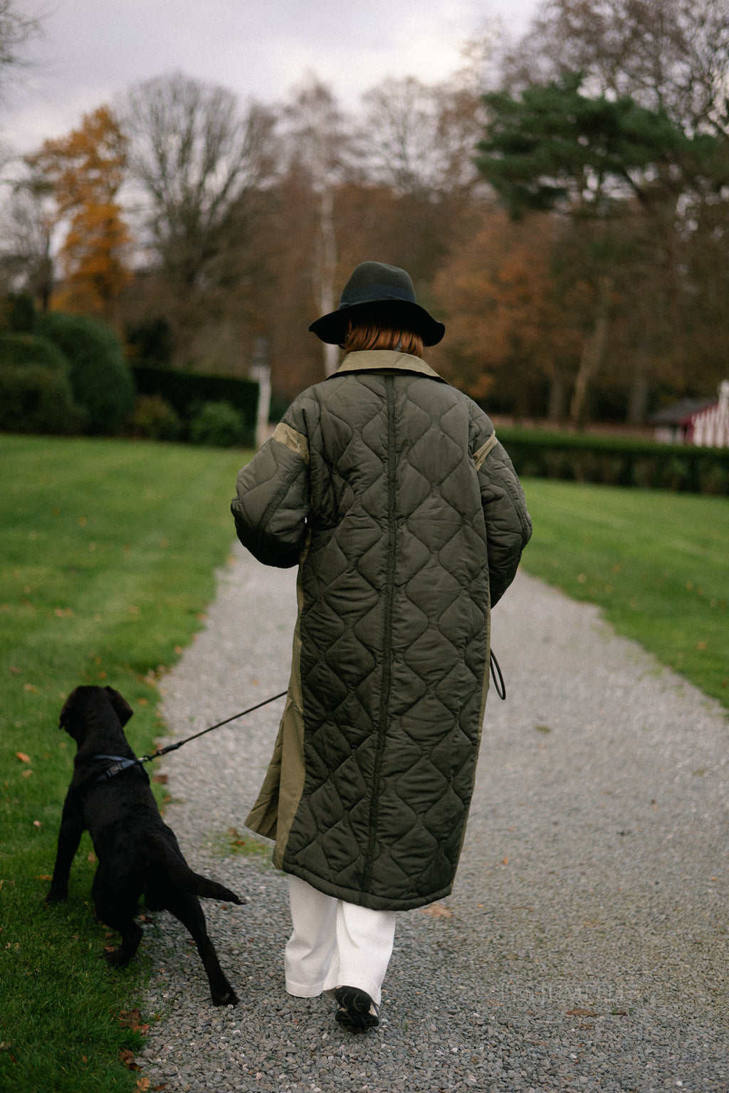 Jane gewatteerde jas kaki