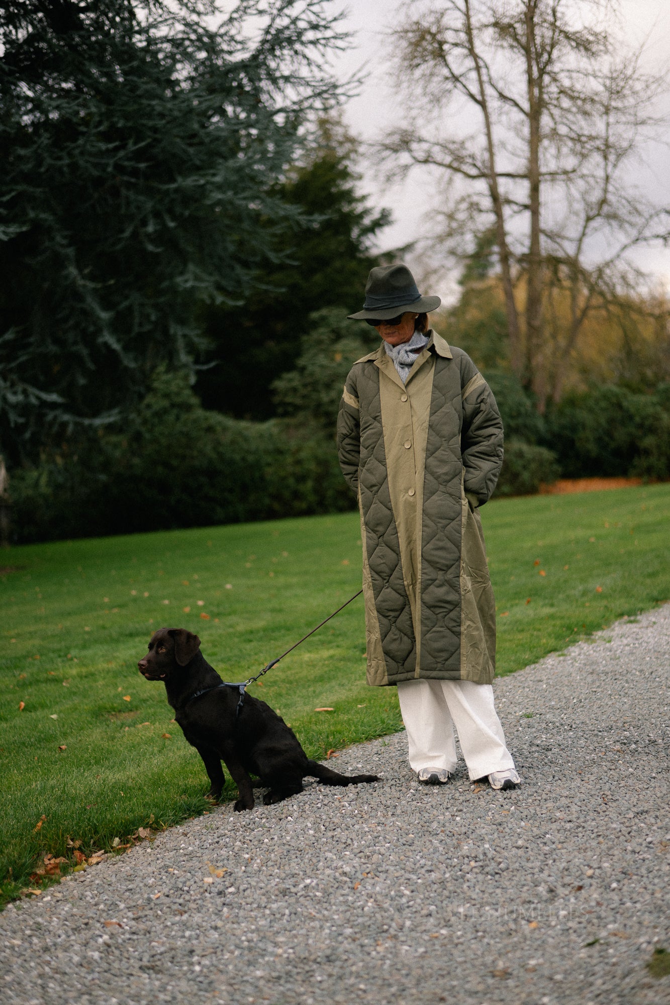 Jane gewatteerde jas kaki