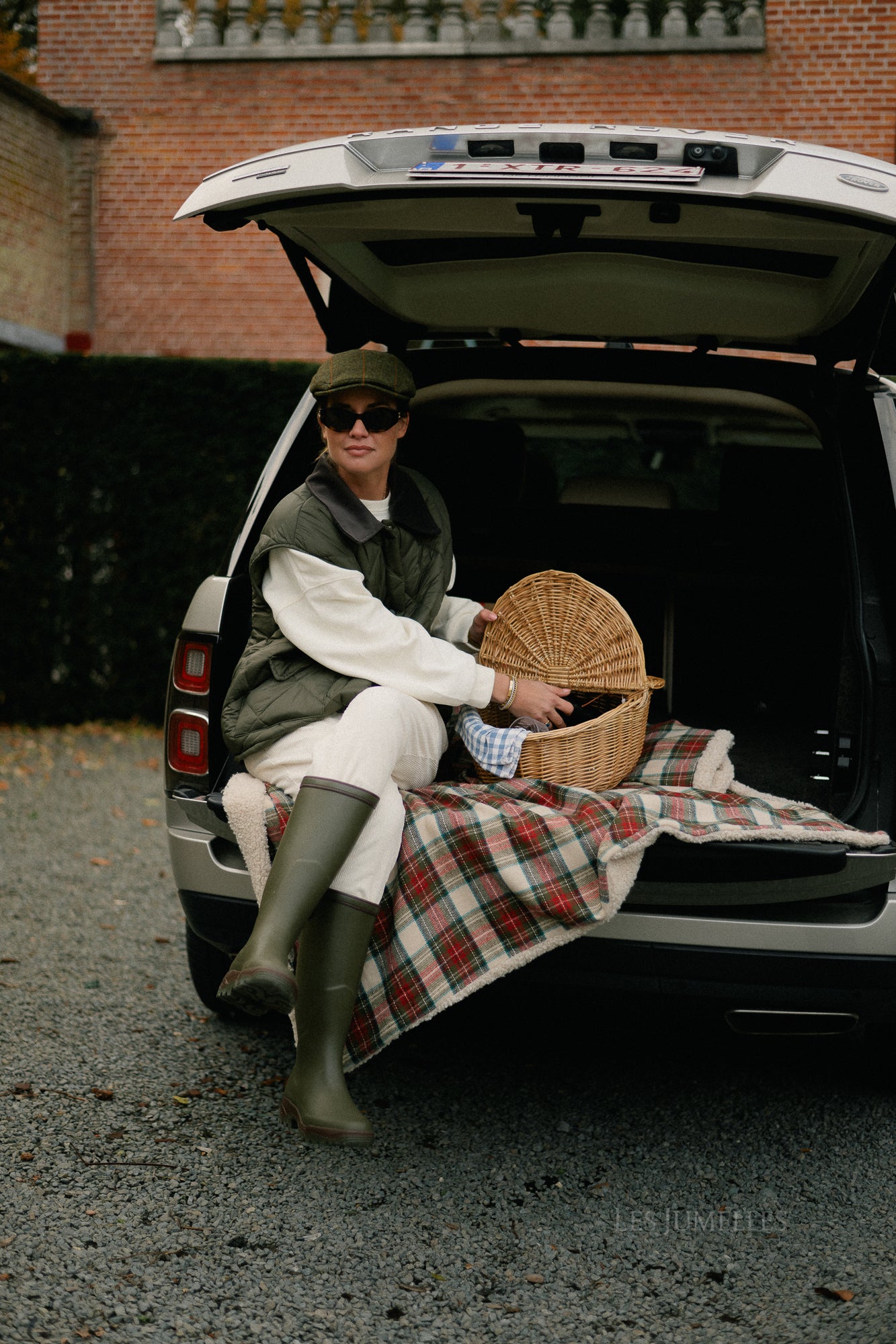 Rachel ribfluwelen broek ecru