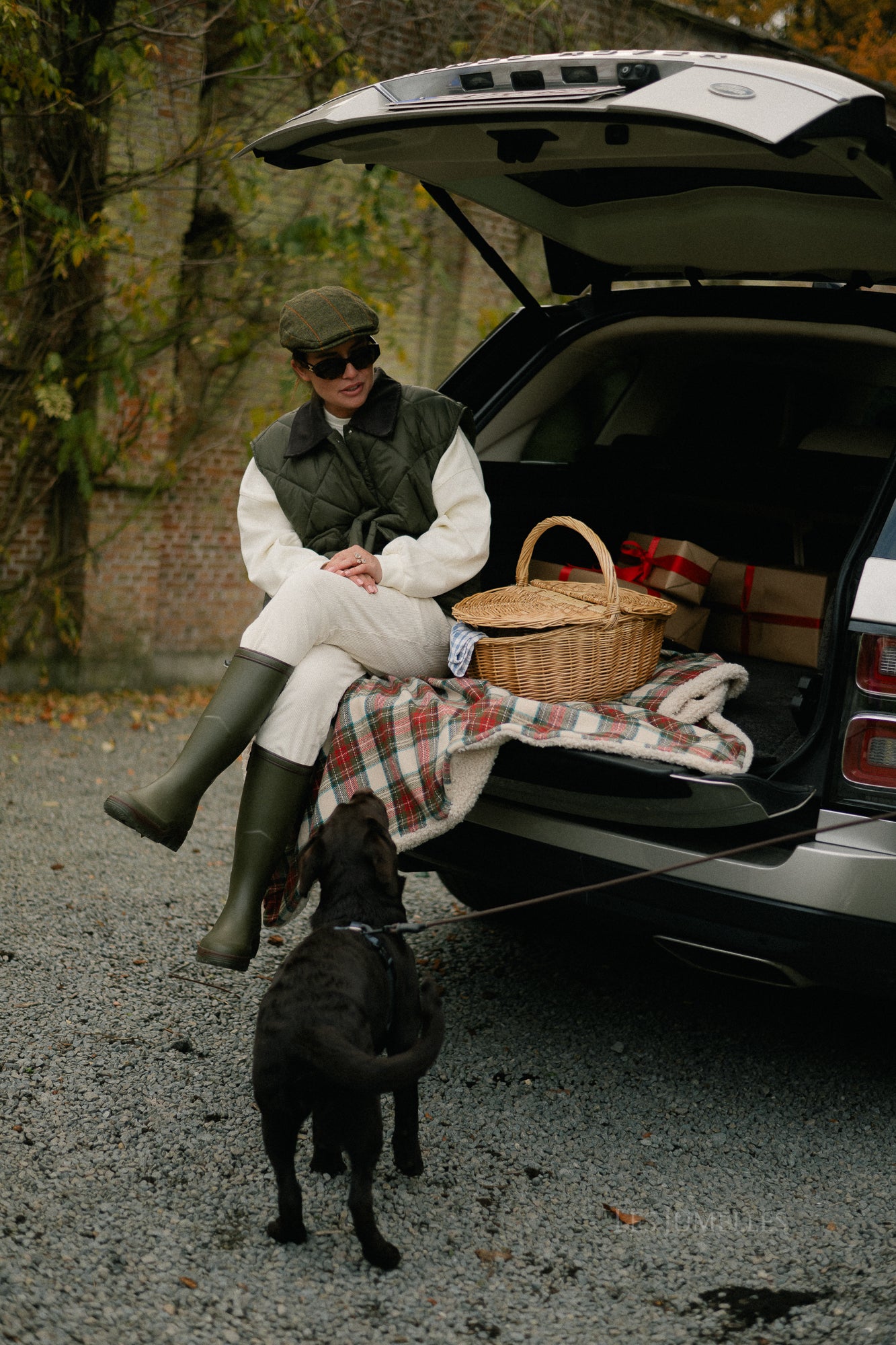 Rachel ribfluwelen broek ecru