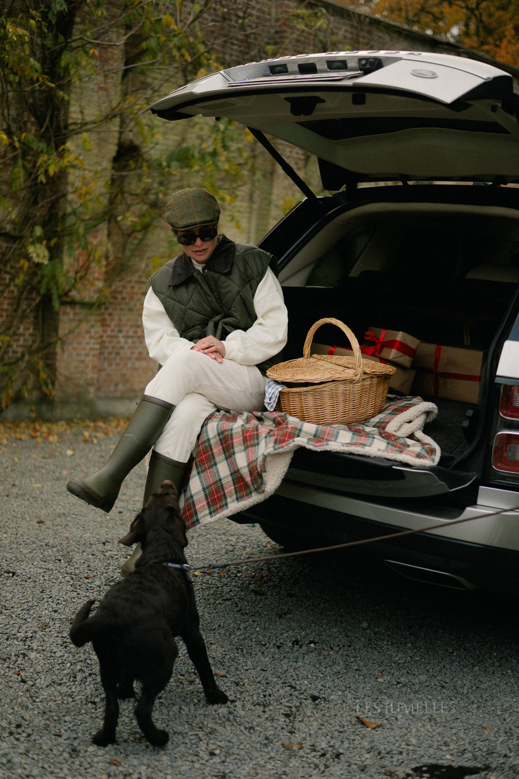 Rachel ribfluwelen broek ecru