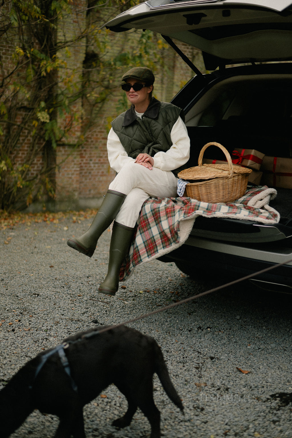 Rachel ribfluwelen broek ecru