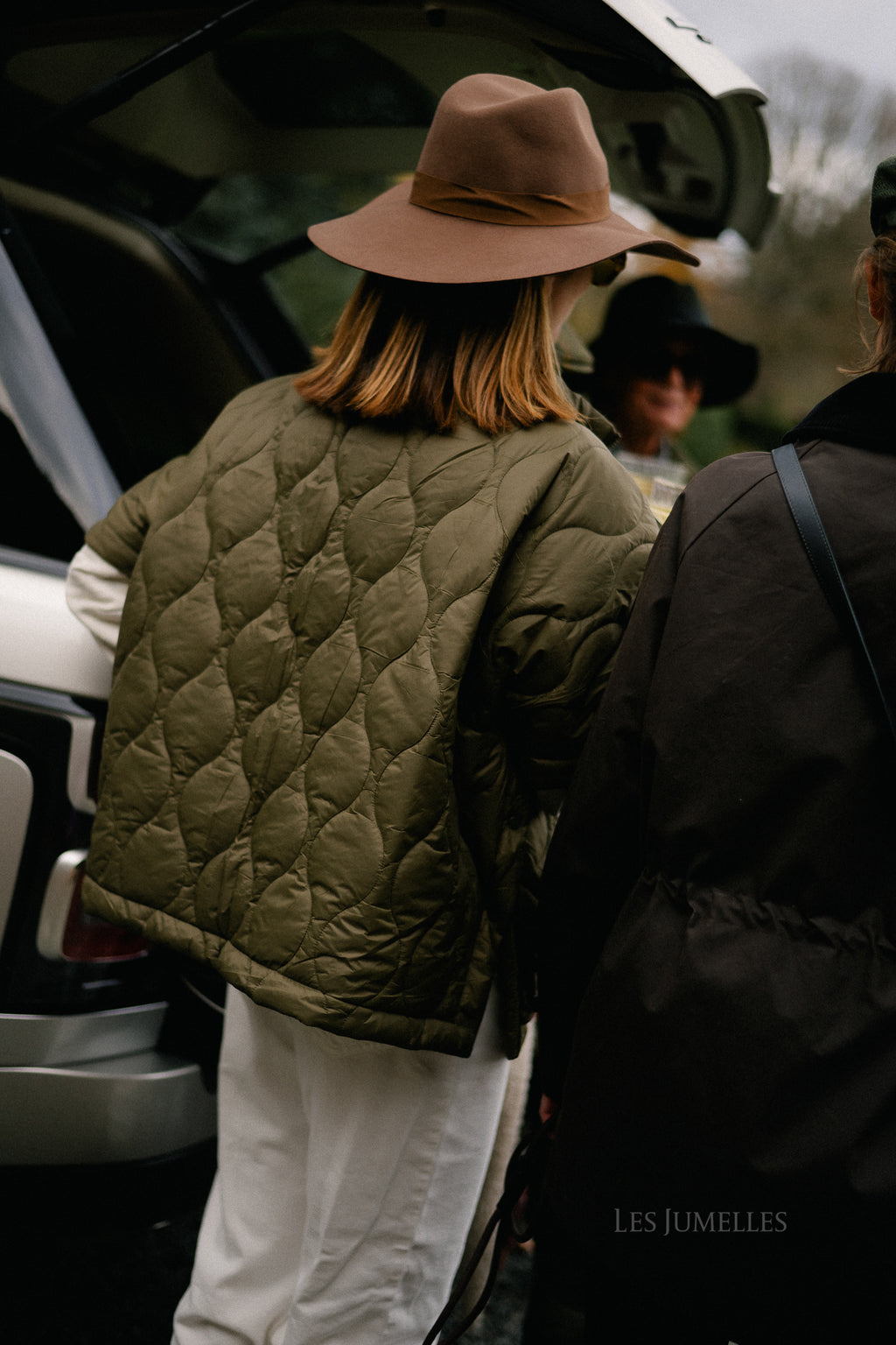 Lynn gewatteerde cape khaki