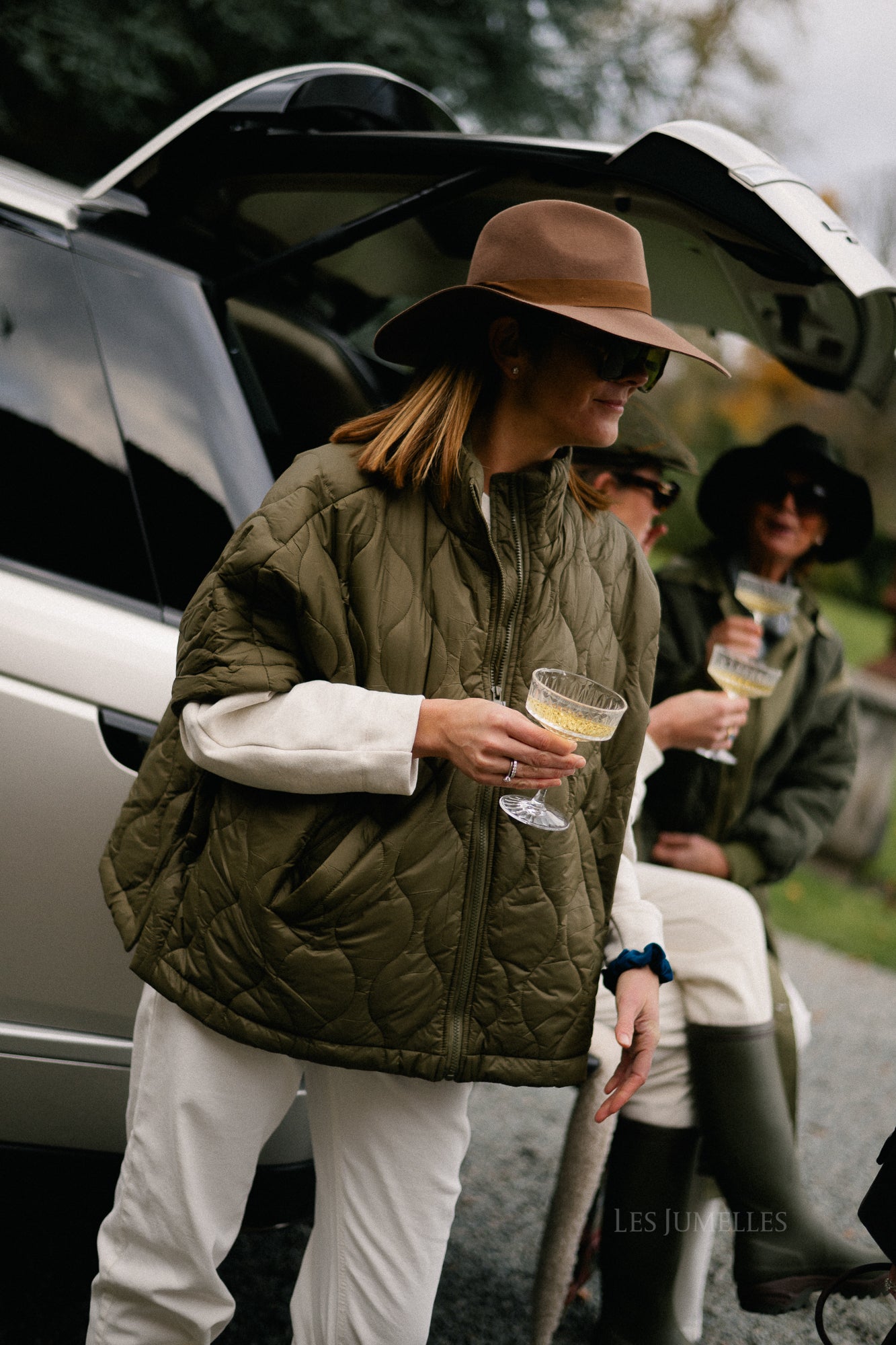 Lynn gewatteerde cape khaki