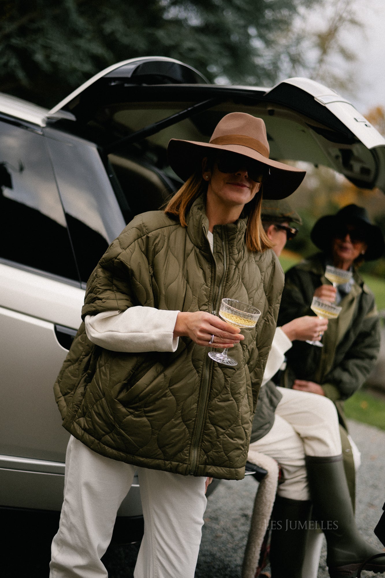 Lynn gewatteerde cape khaki