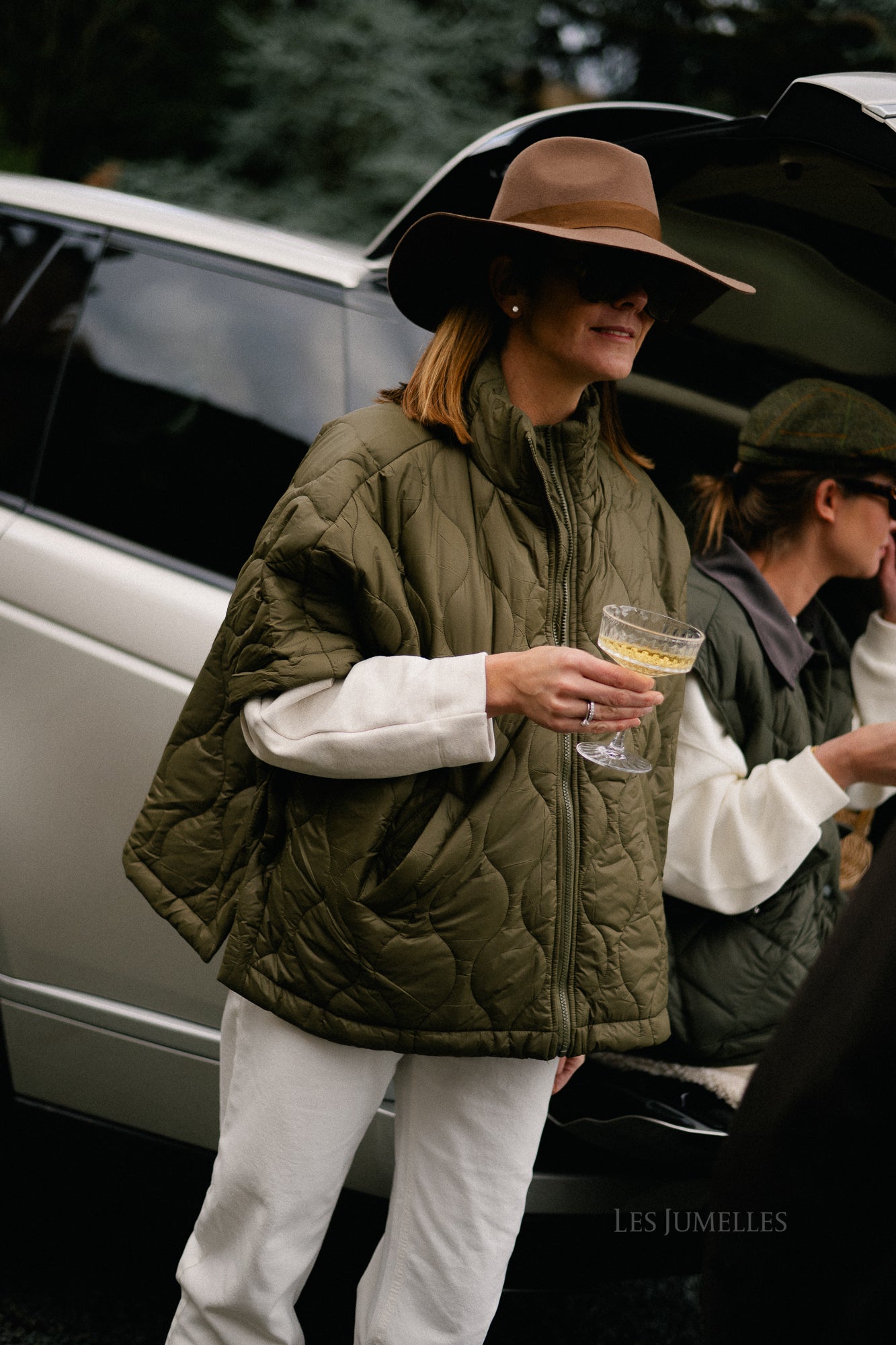 Lynn gewatteerde cape khaki