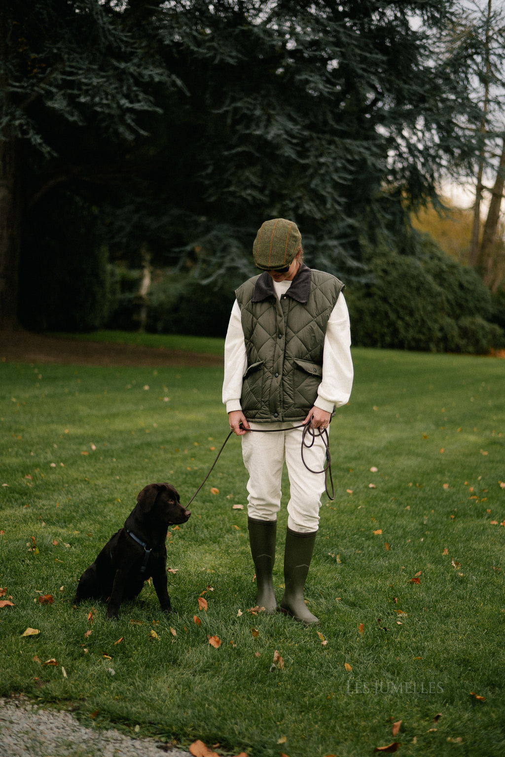 Rachel ribfluwelen broek ecru