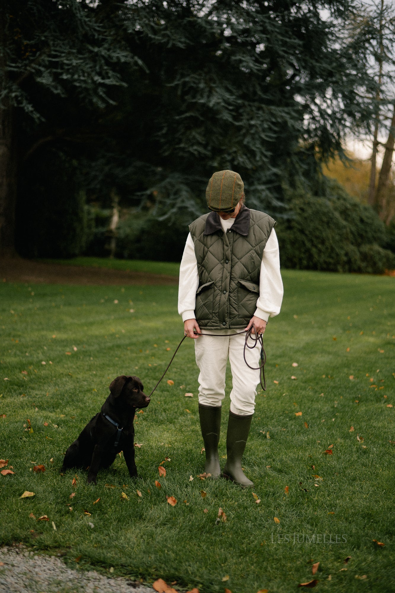 Rachel ribfluwelen broek ecru