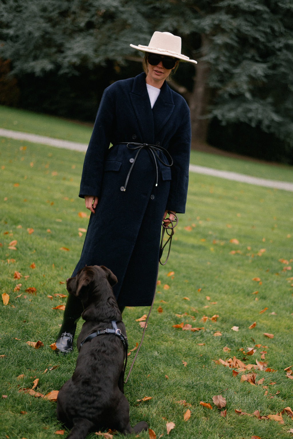 Leana wollen jas night sky