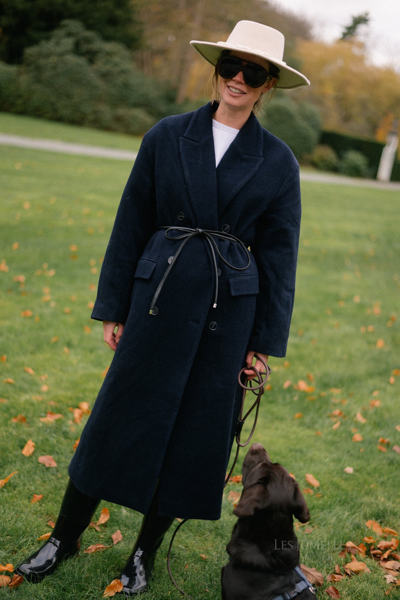 Leana wollen jas night sky