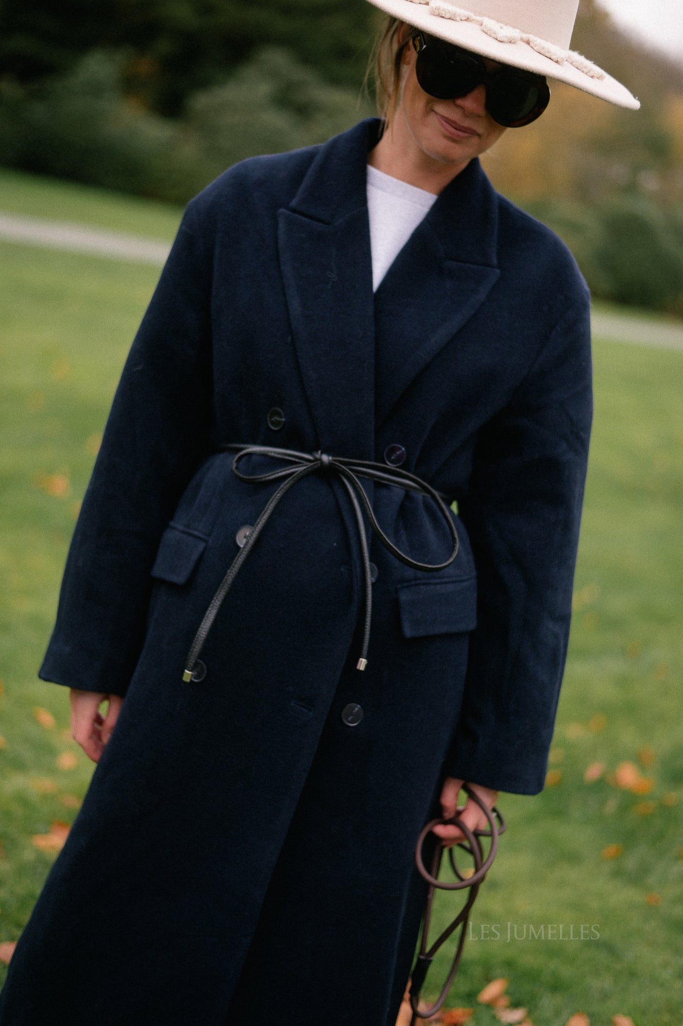 Leana wollen jas night sky