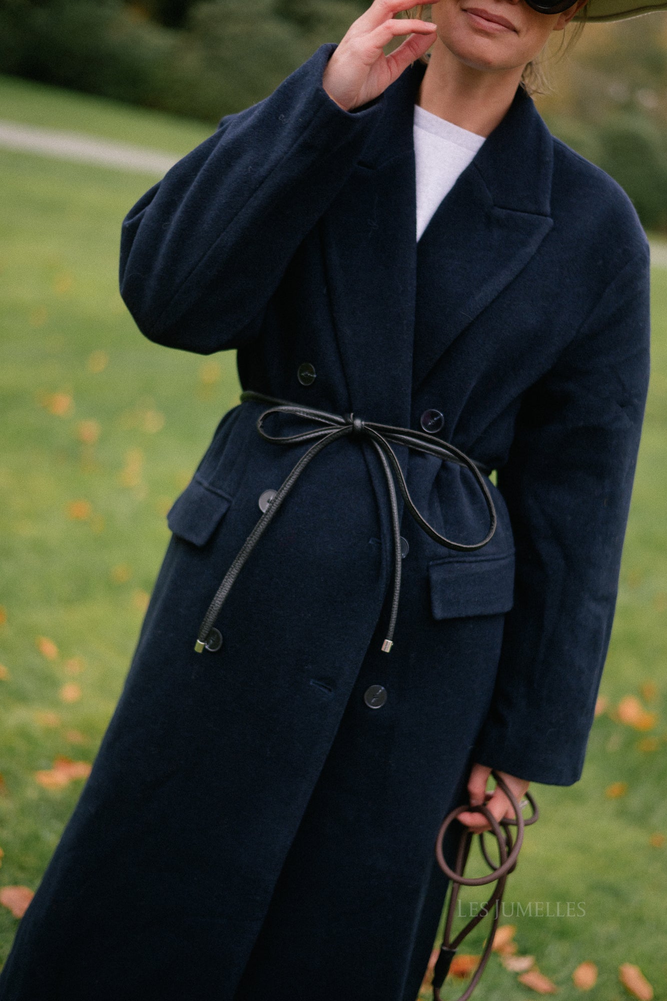 Leana wollen jas night sky