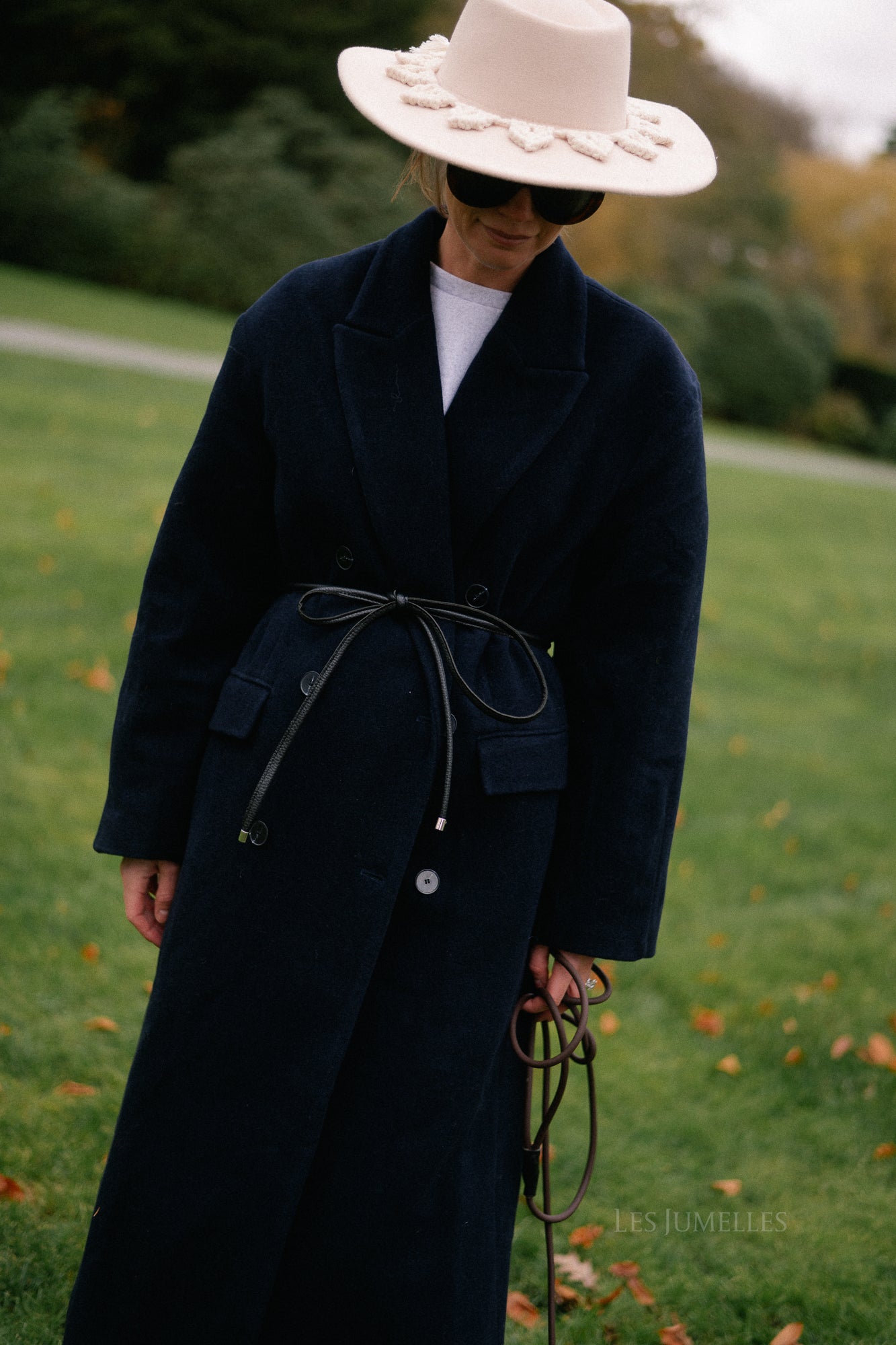 Leana wollen jas night sky