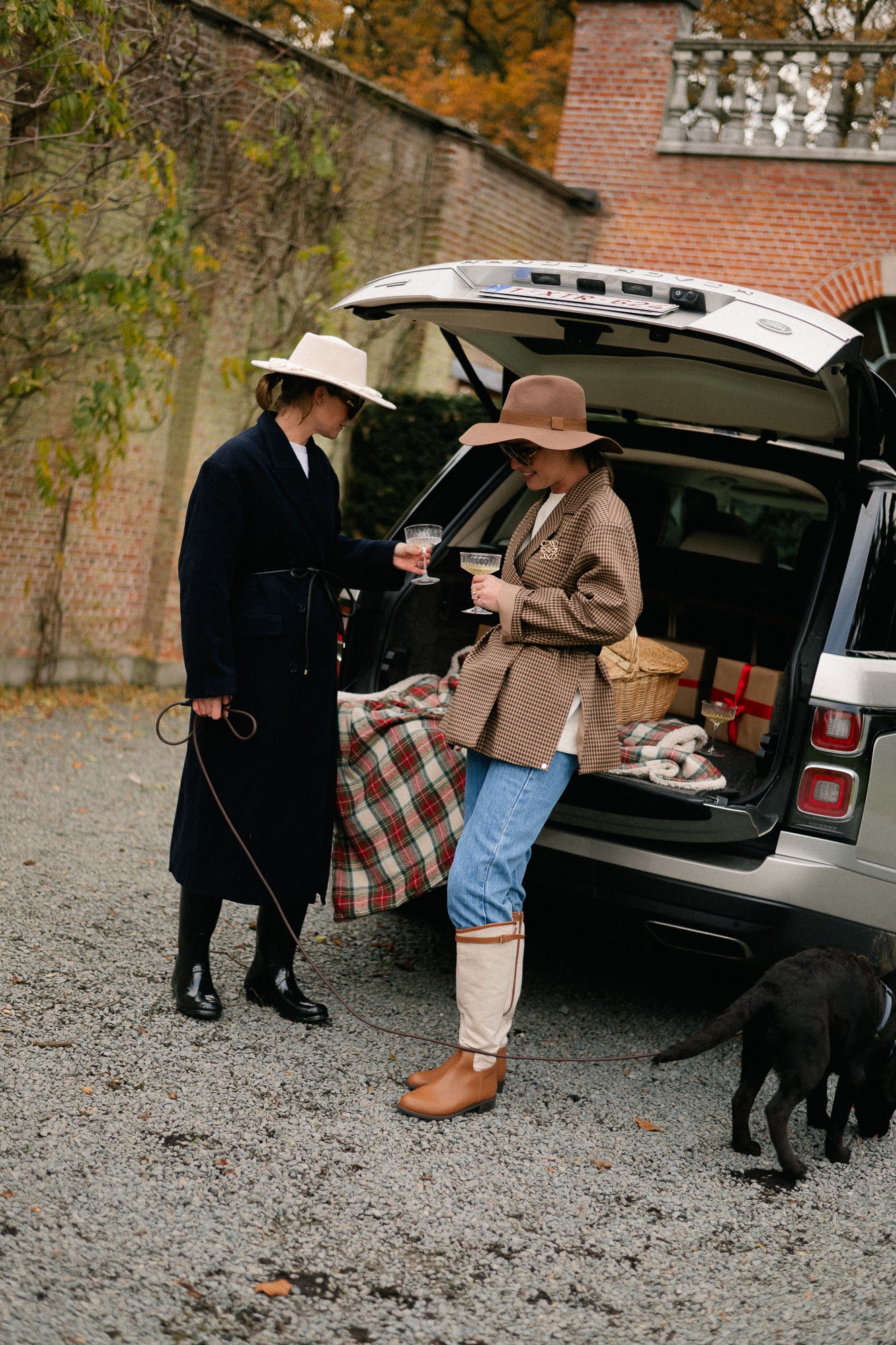 Blazer à carreaux camel Chloé
