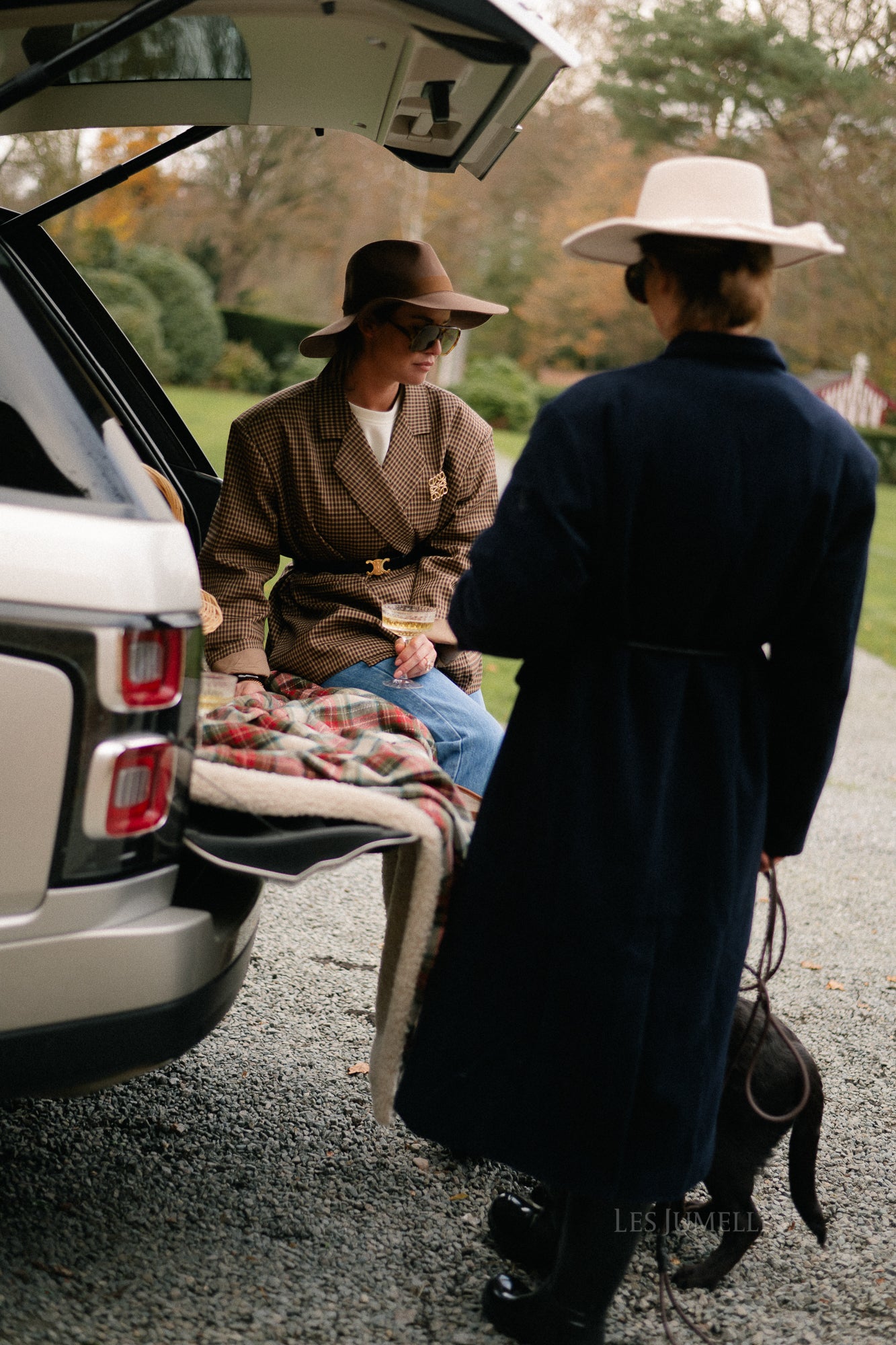 Blazer à carreaux camel Chloé