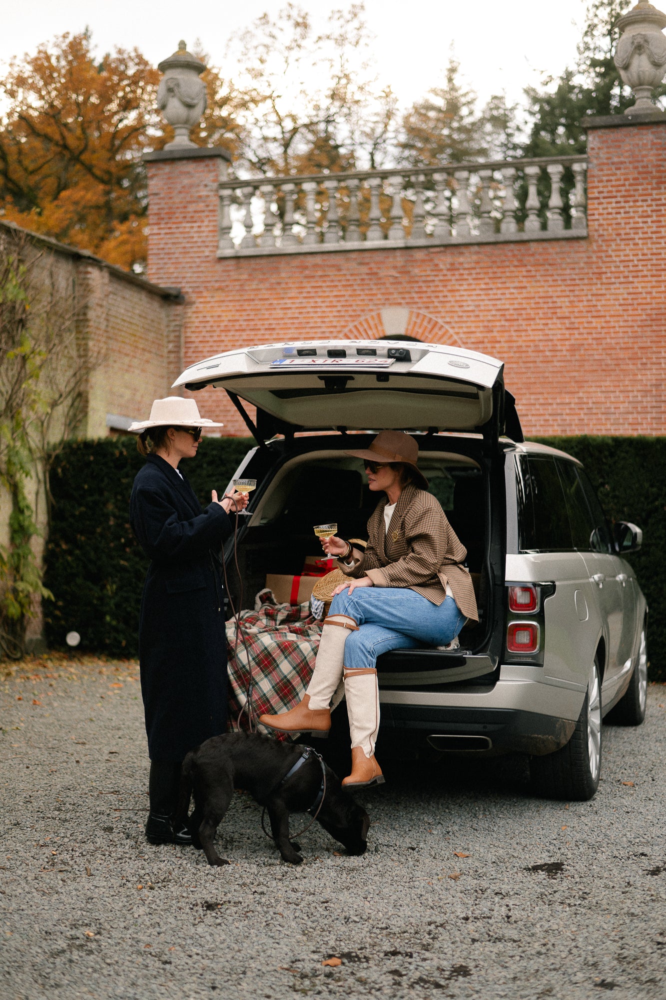 Blazer à carreaux camel Chloé