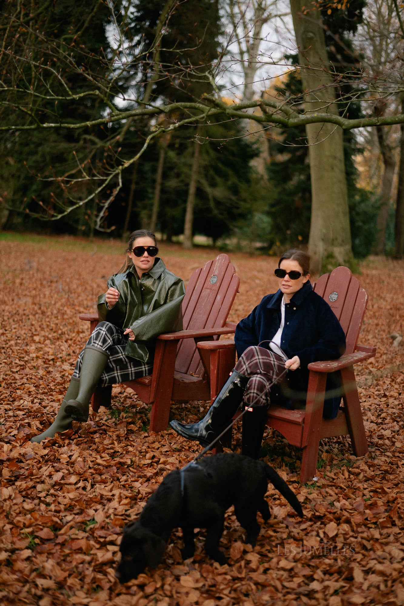 Callie geruite broek hot chocolate